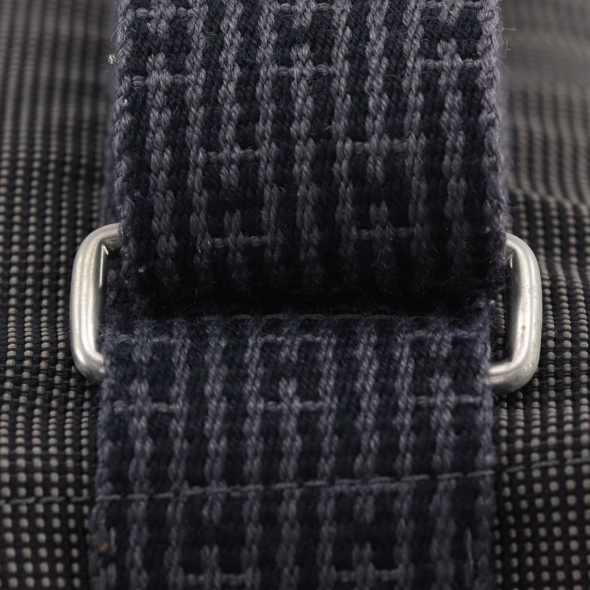Hermes Gray Nylon Canvas Backpack (Pre-Owned)