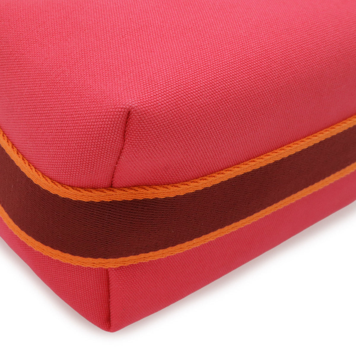Hermes Pink Canvas Handbag Pouch (Pre-Owned)