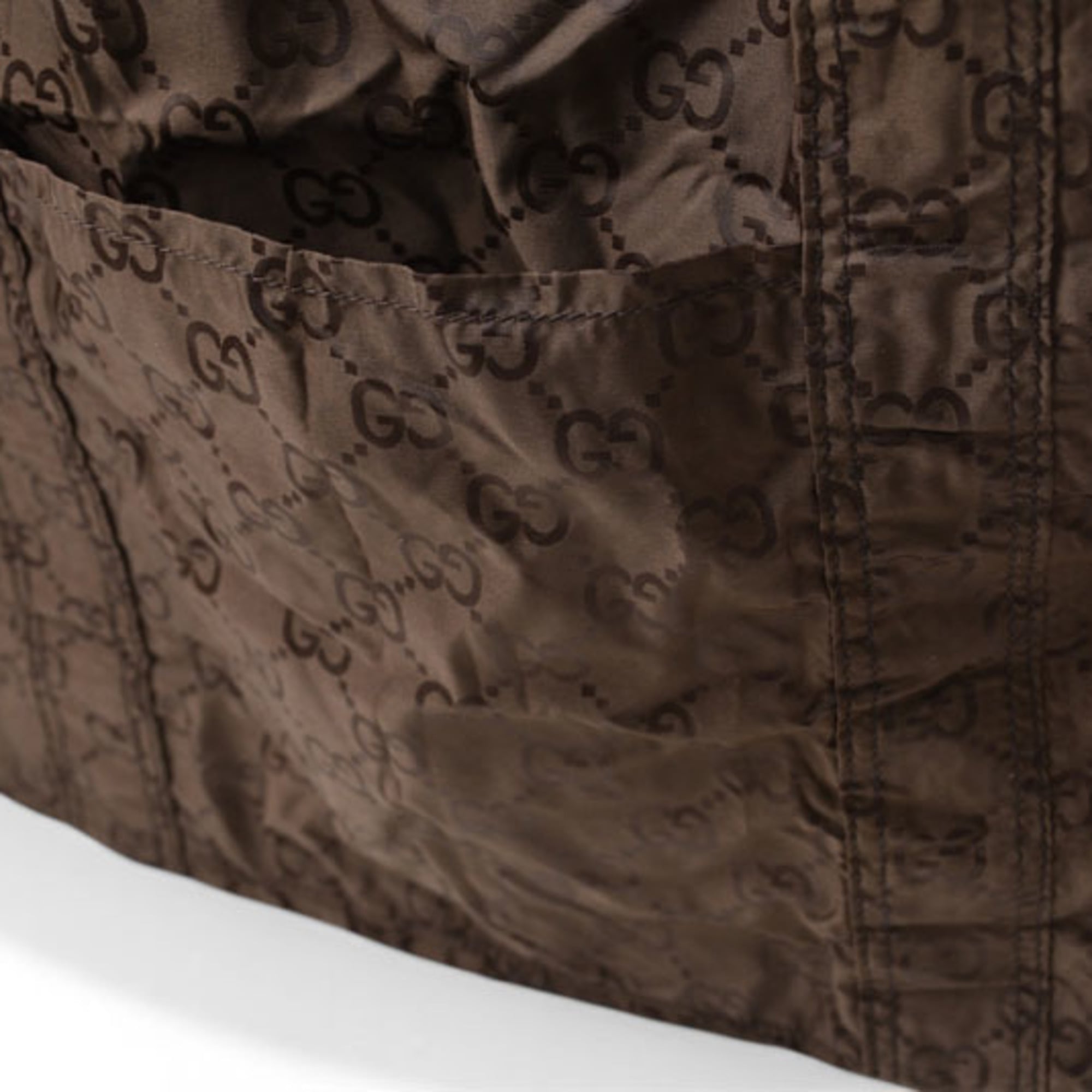 Gucci Brown Nylon Tote Bag (Pre-Owned)