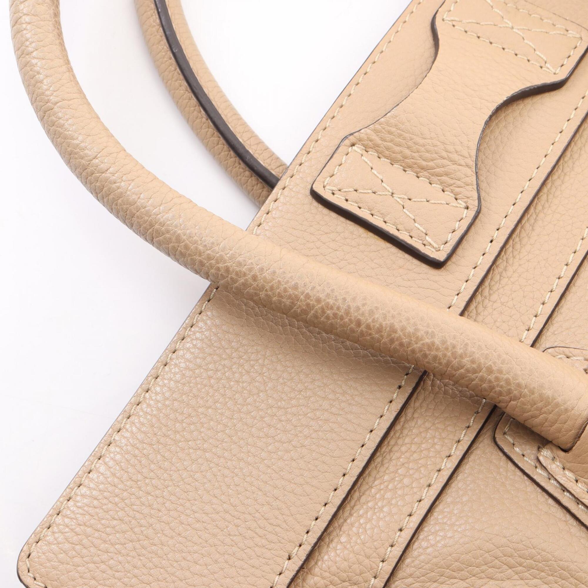 Celine Beige Leather Handbag (Pre-Owned)