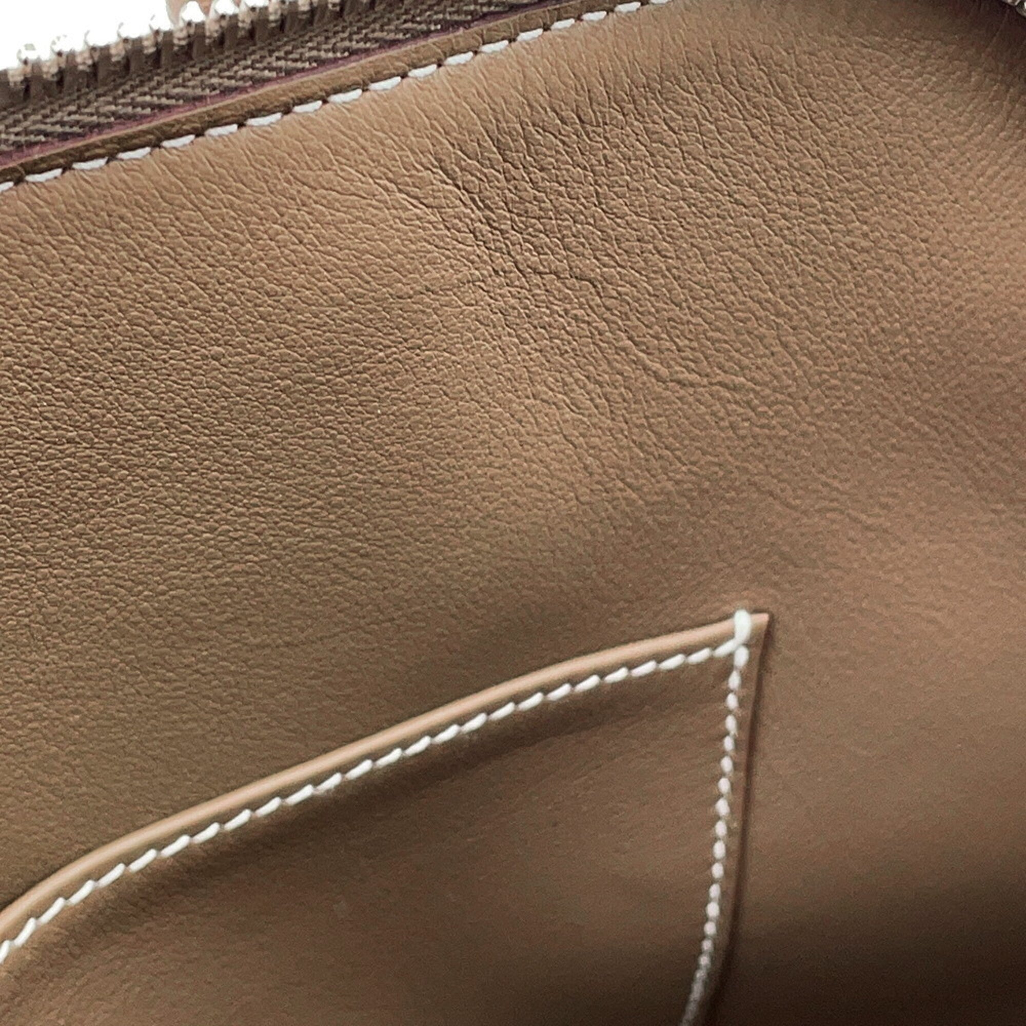 Hermes Bolide Etoupe Gray Epsom Leather Handbag (Pre-Owned)
