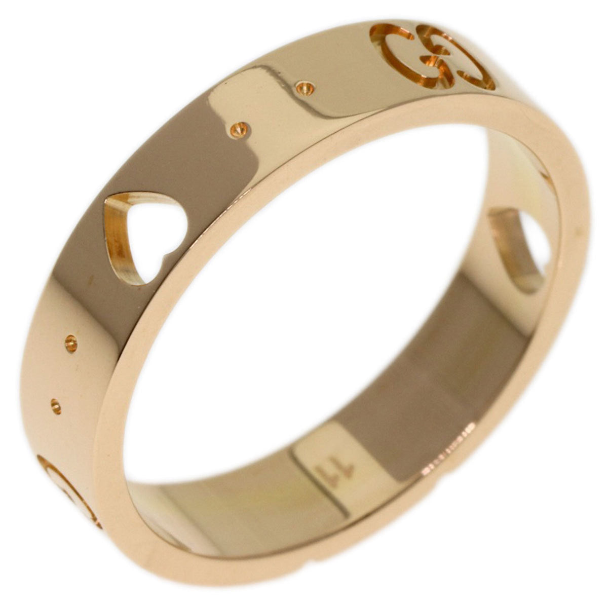 Gucci Icon Pink Gold (18K) Band Ring (Pre-Owned)