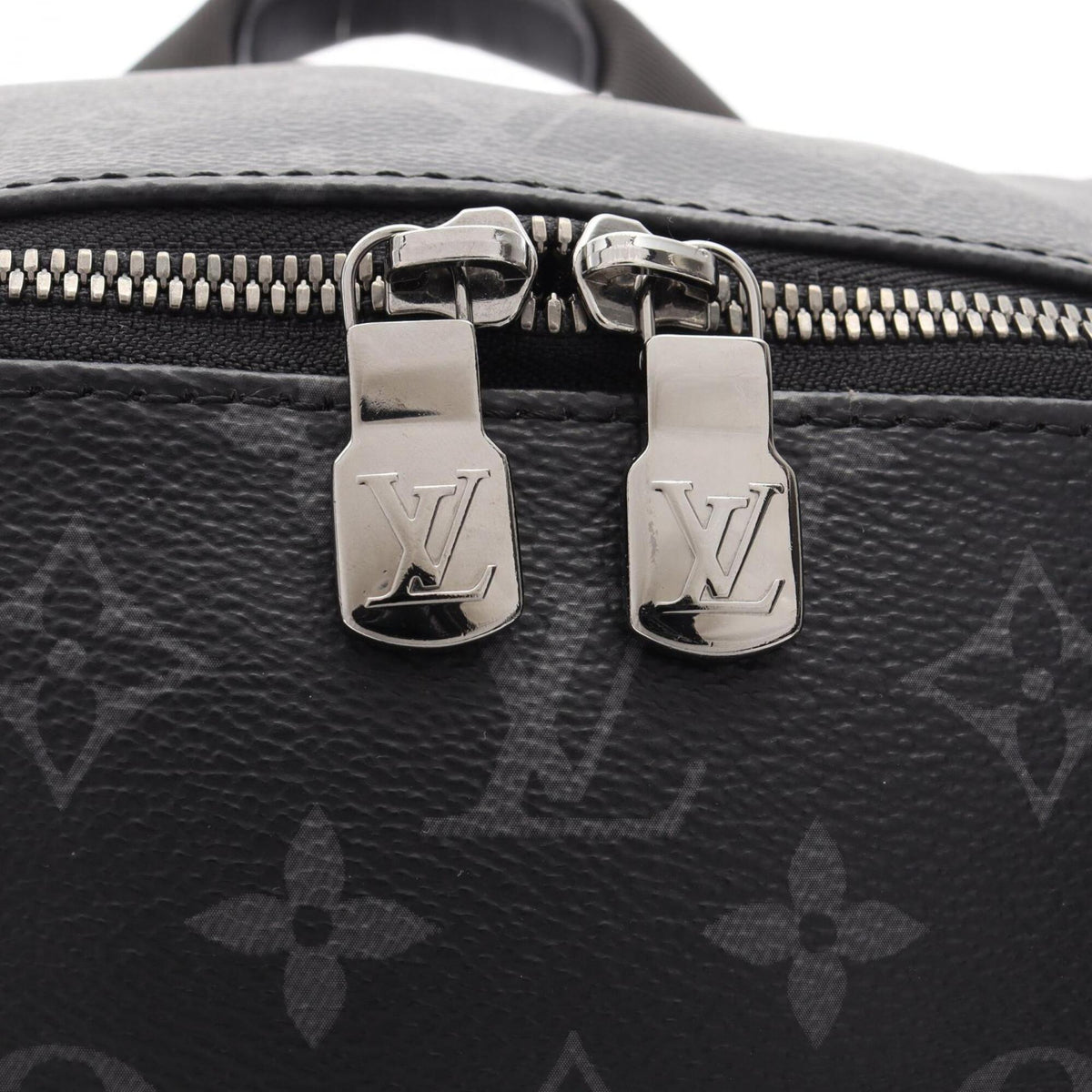Louis Vuitton Black Pvc Leather Backpack Handbag (Pre-Owned)