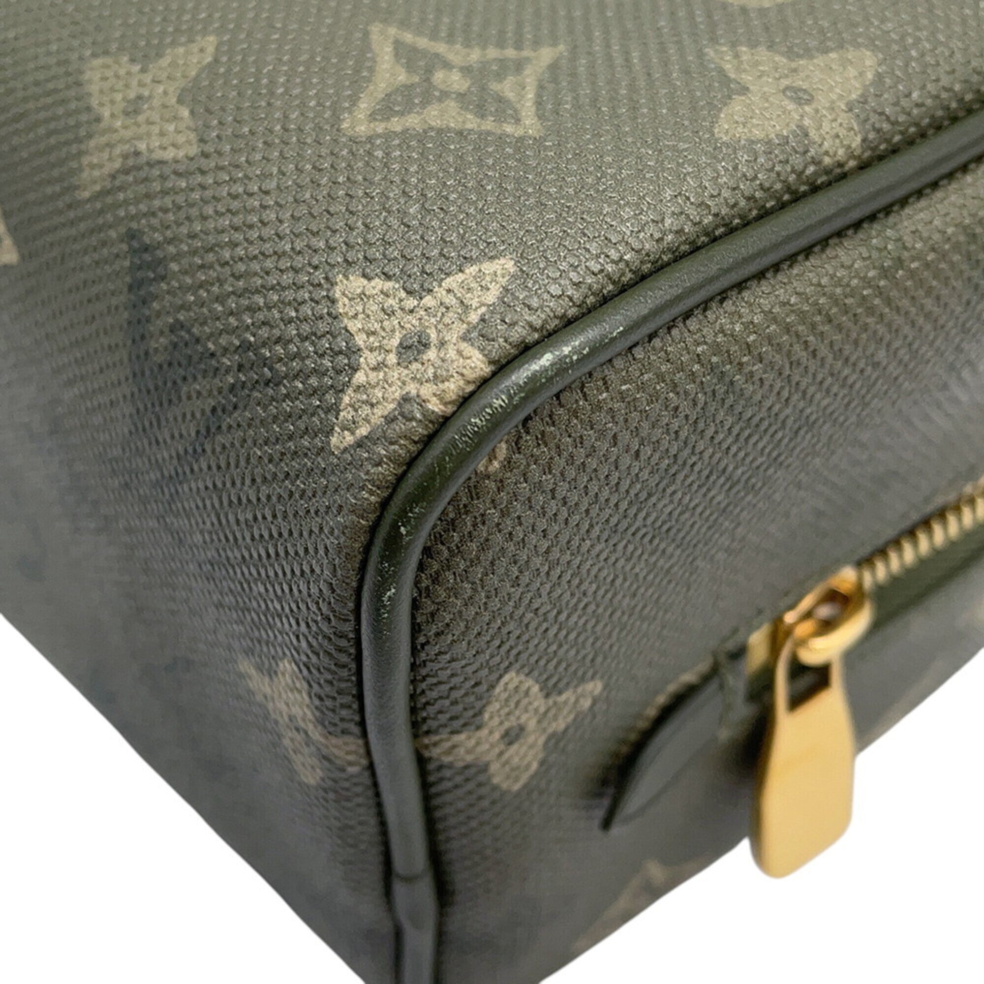 Louis Vuitton Green Khaki Monogram Monogram Clutch Bag Handbag Pouch (Pre-Owned)