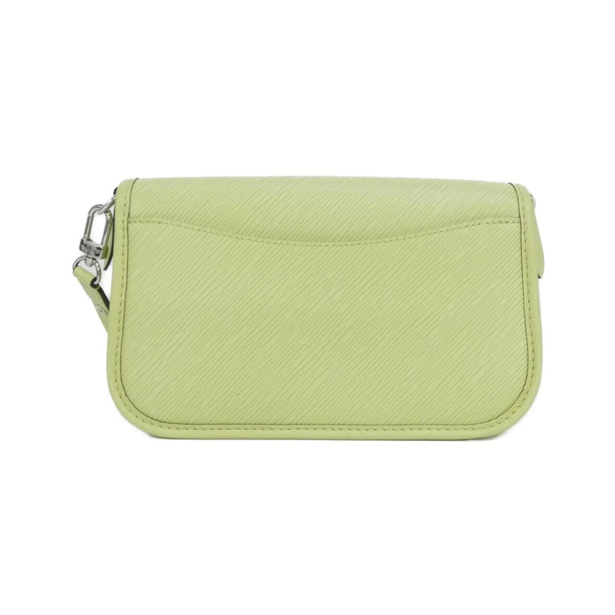 Louis Vuitton Green Leather Shoulder Bag (Pre-Owned)
