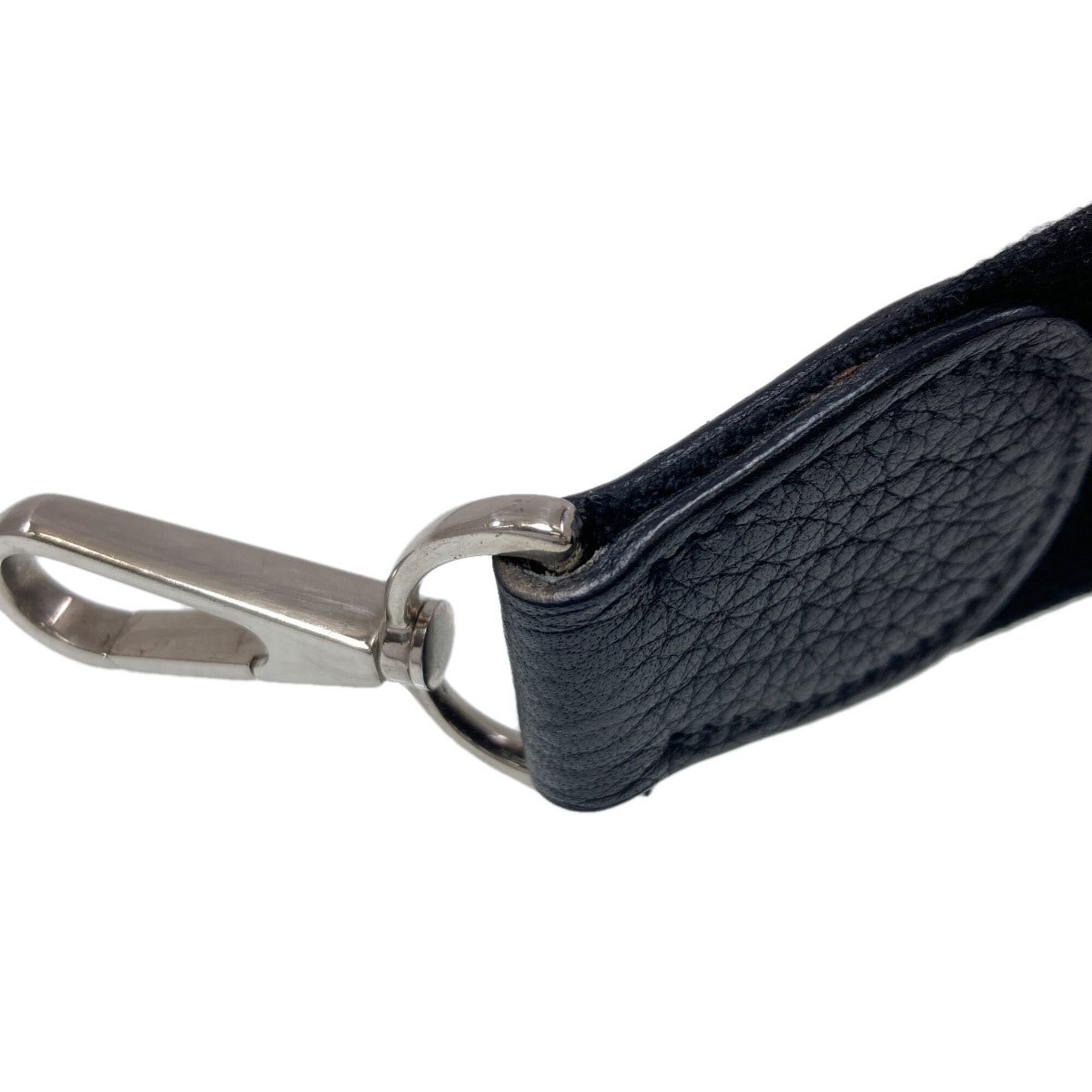 Hermes Black Taurillon Clemence Leather Shoulder Bag (Pre-Owned)
