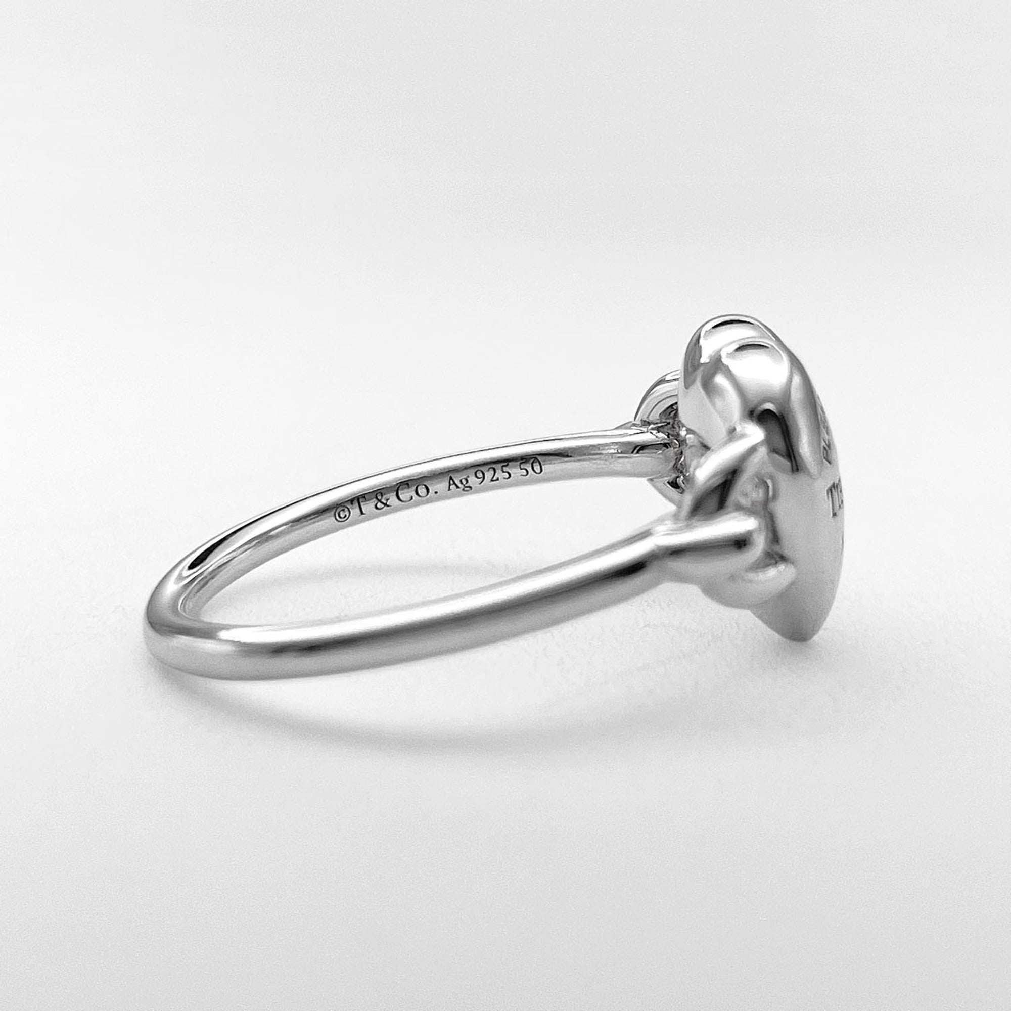 Tiffany Silver Silver 925 Band Ring (Pre-Owned)
