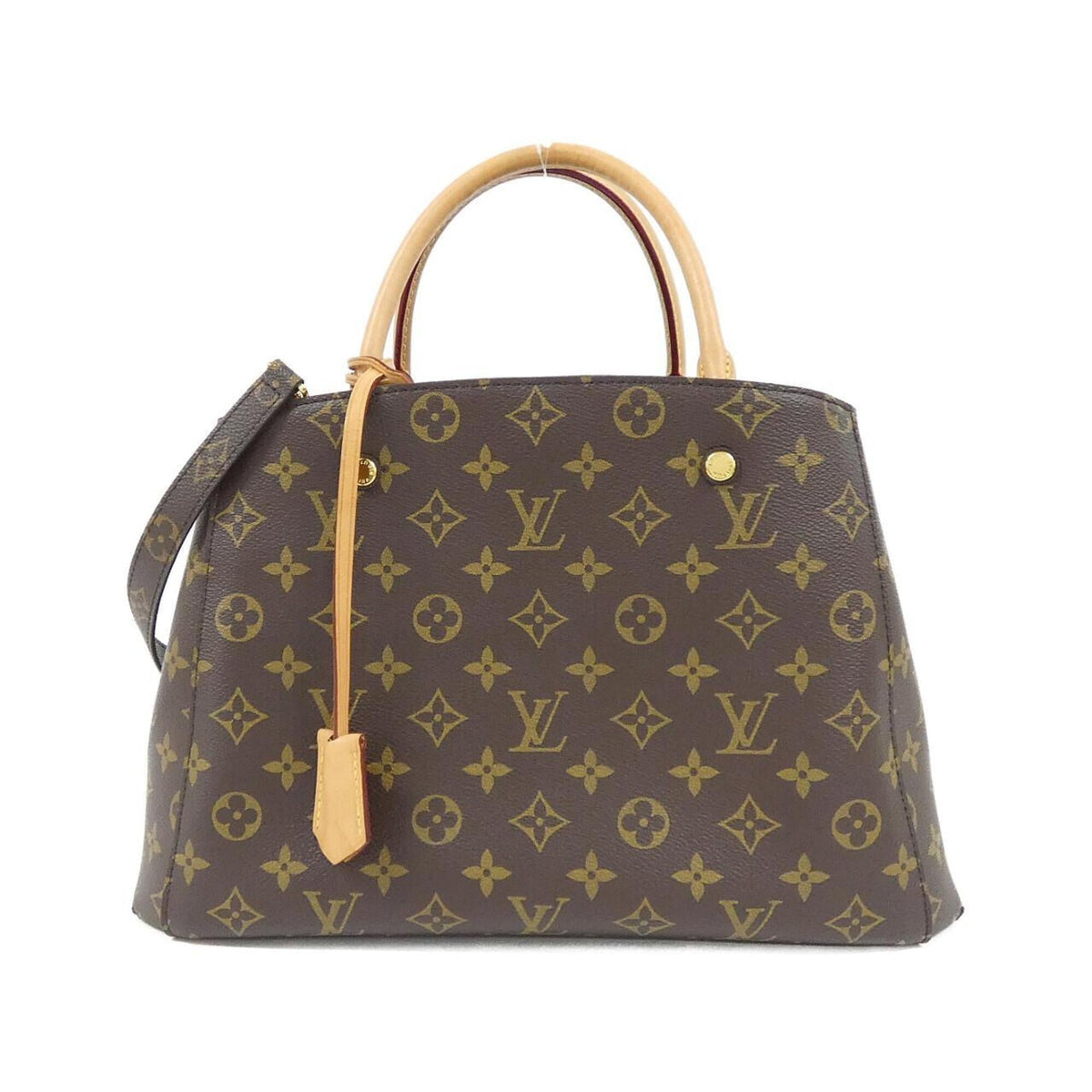 Louis Vuitton Marron Coated Canvas Handbag (Pre-Owned)