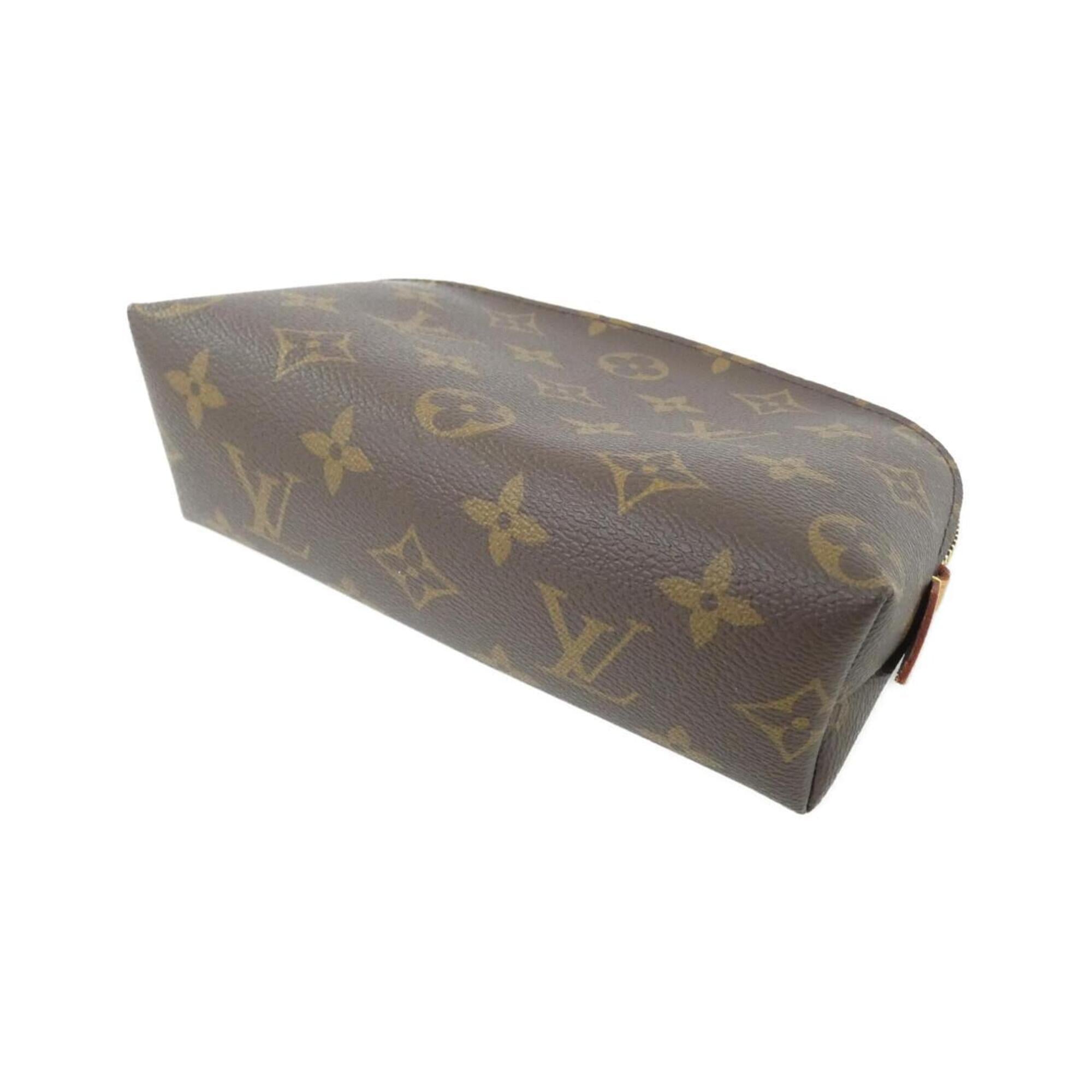 Louis Vuitton Marron Coated Canvas Handbag Pochette Pouch (Pre-Owned)