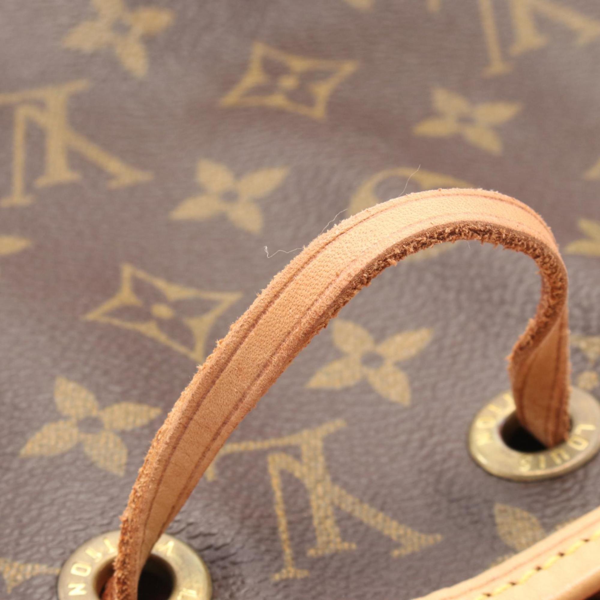 Louis Vuitton Monogram Brown Coated Canvas Leather Backpack (Pre-Owned)