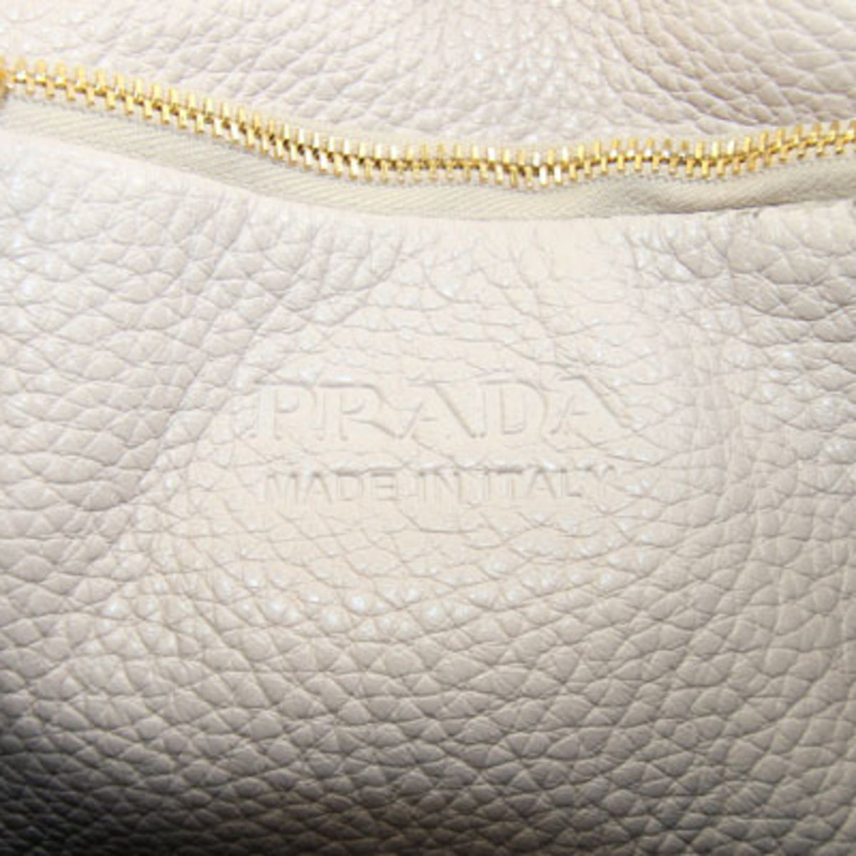 Prada Pink Beige Leather Handbag (Pre-Owned)