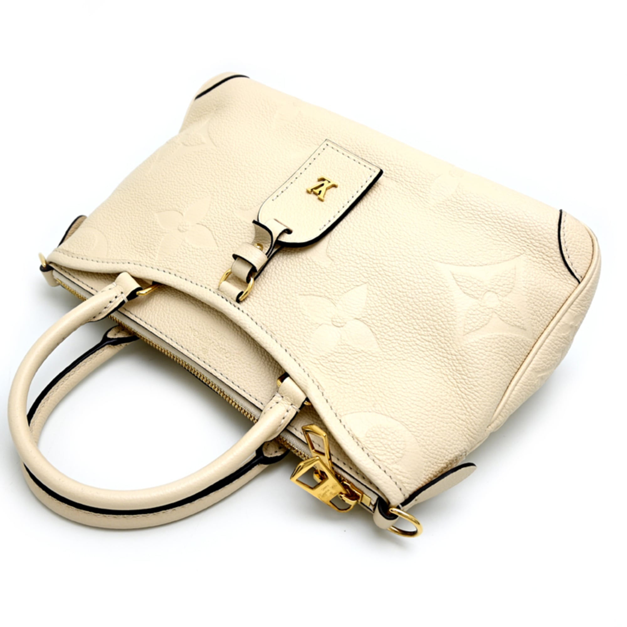 Louis Vuitton Cream Monogram Empreinte Handbag (Pre-Owned)