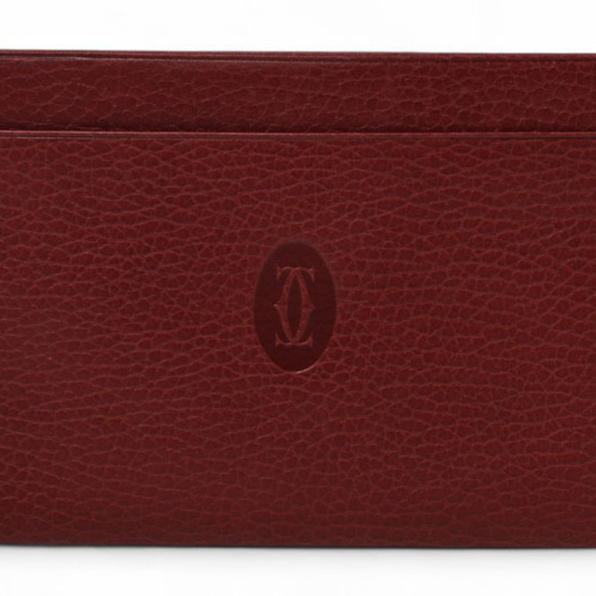 Cartier Bordeaux Leather Pouch (Pre-Owned)