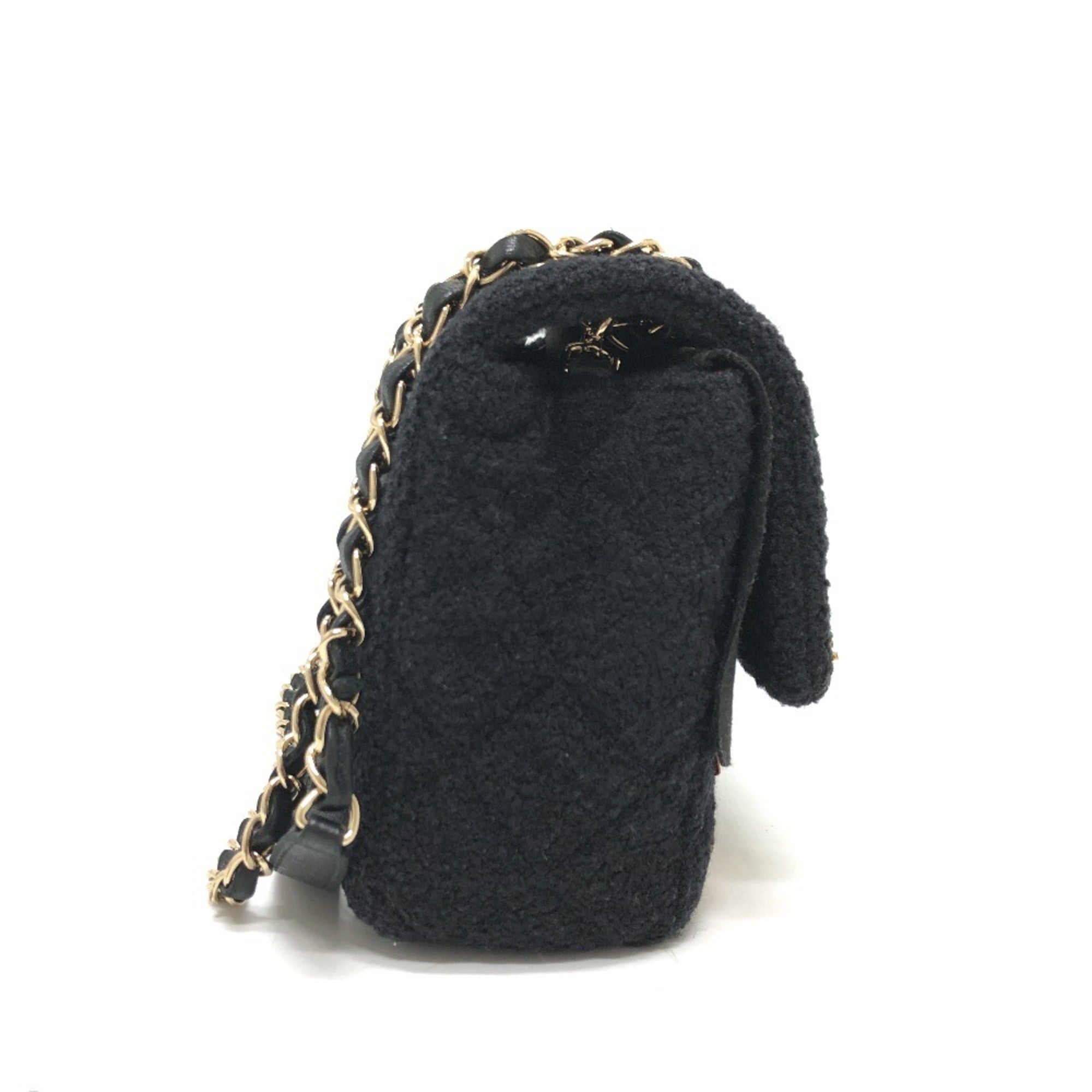 Chanel Black Canvas Shoulder Bag (Pre-Owned)