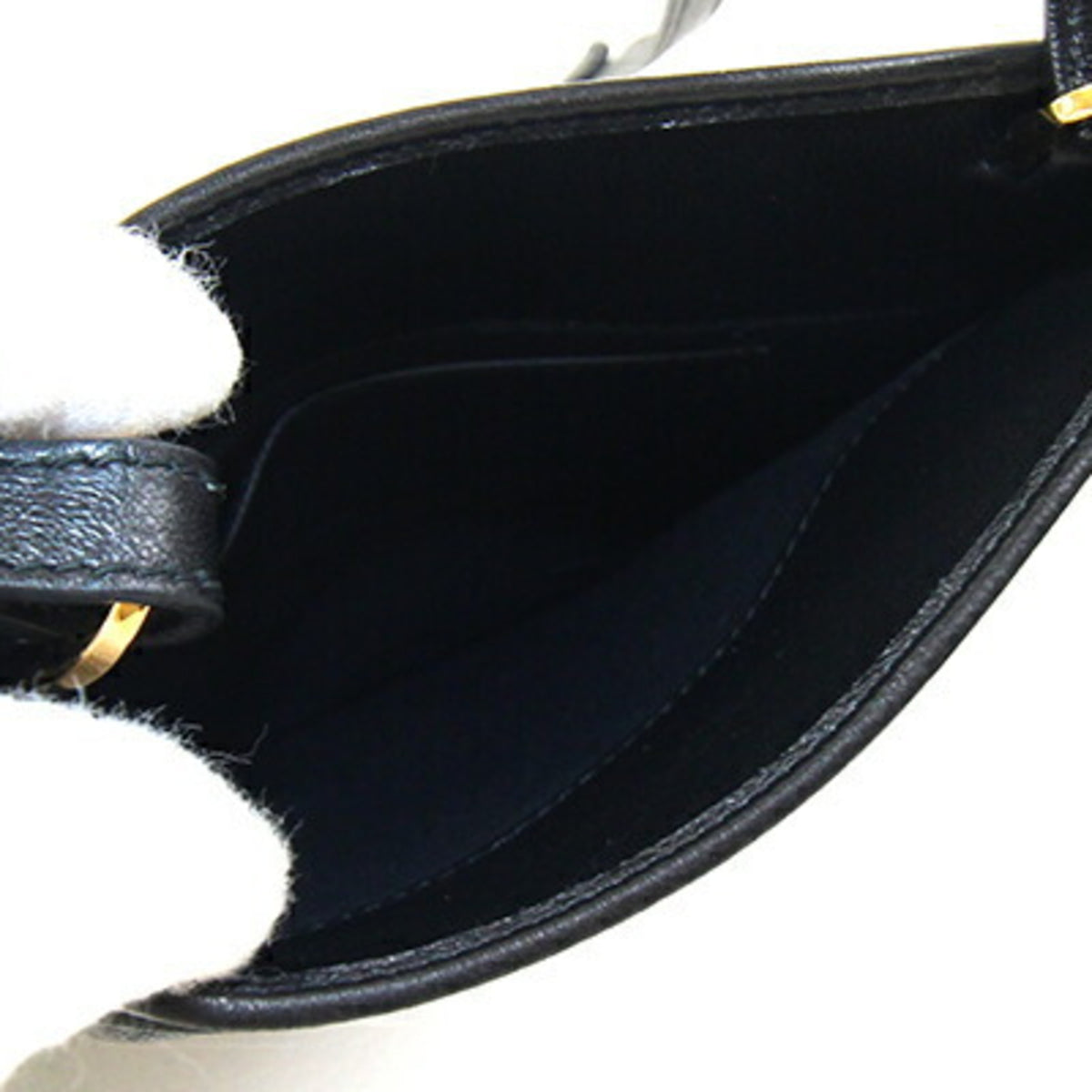 Miu Miu Matelasse Black Leather Pochette Shoulder Bag (Pre-Owned)