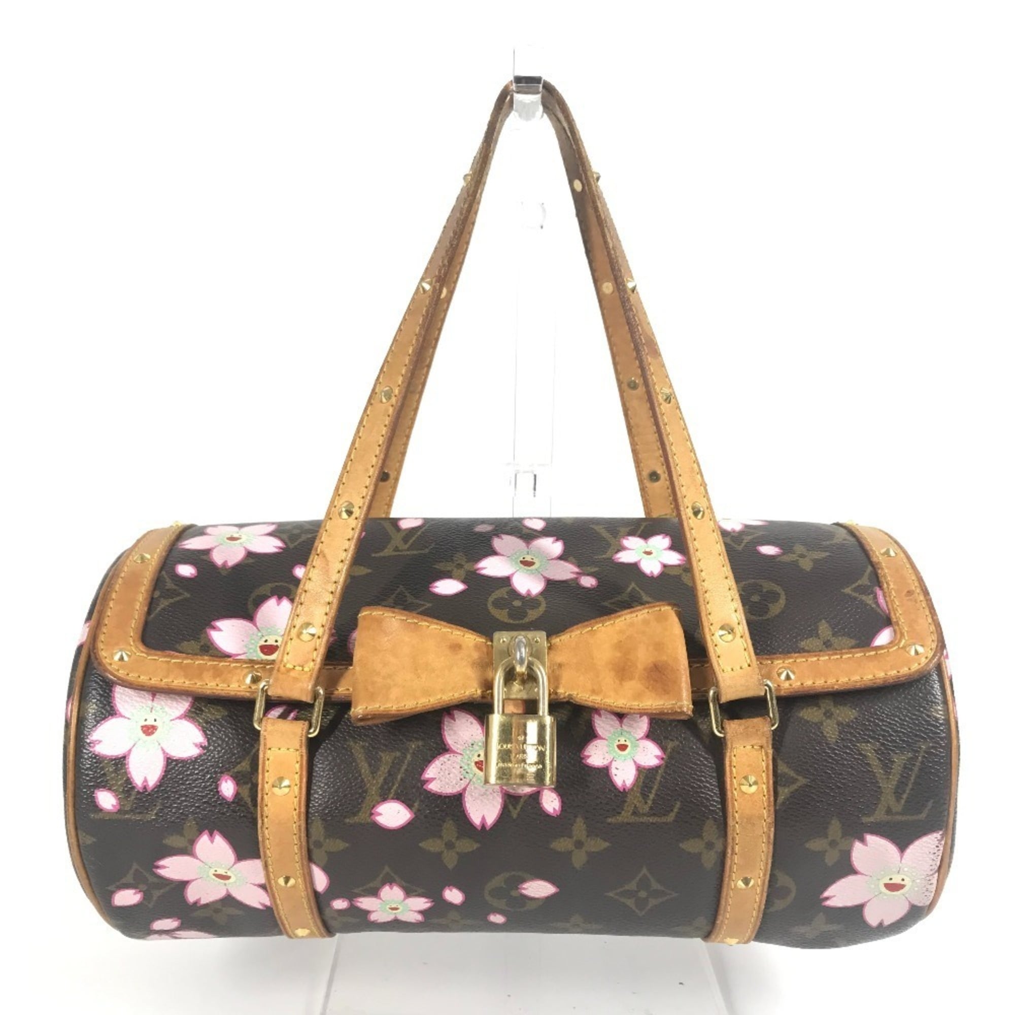 Louis Vuitton Brown Monogram Pink Monogram Handbag Shoulder Bag Tote Bag (Pre-Owned)