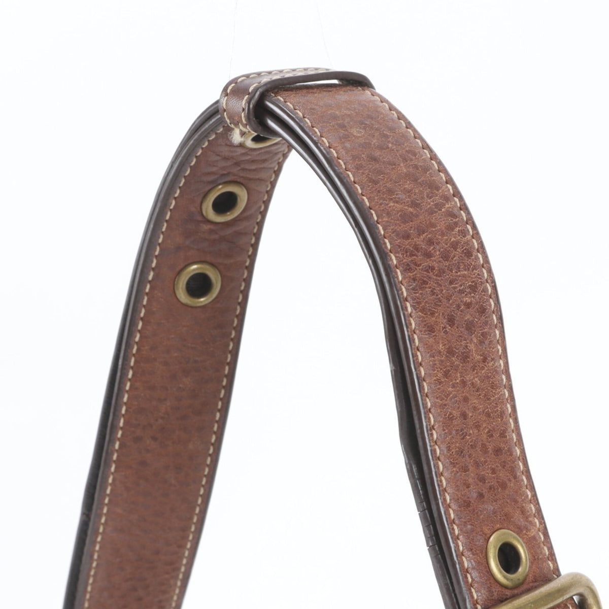 Coach Beige Brown Leather Canvas Crossbody Bag Handbag Shoulder Bag Tote Bag (Pre-Owned)