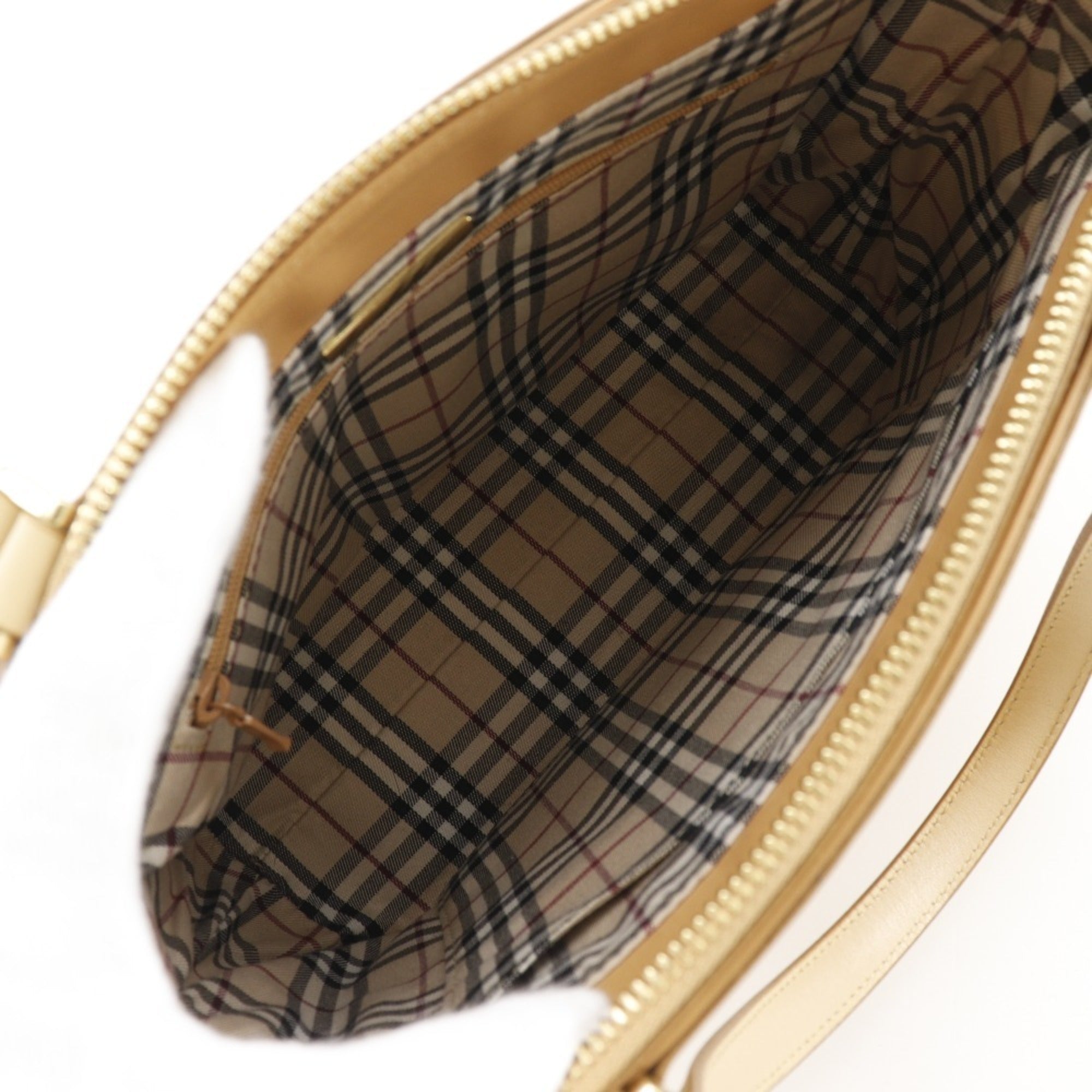 Burberry Beige Leather Handbag (Pre-Owned)