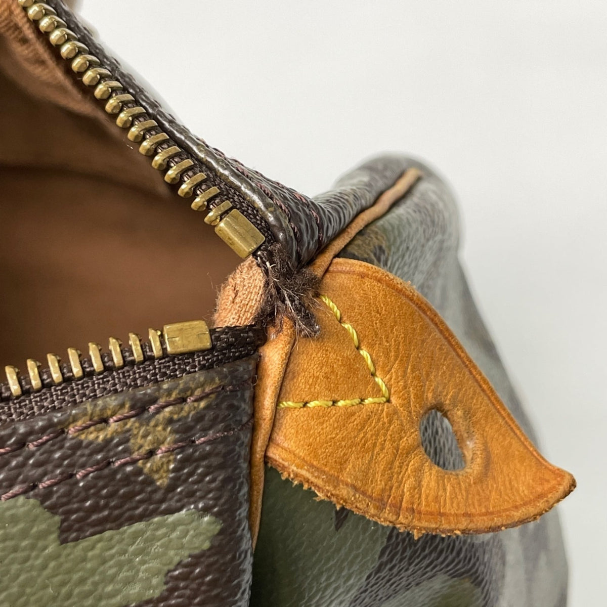 Louis Vuitton Khaki Brown Monogram Graffiti Handbag (Pre-Owned)