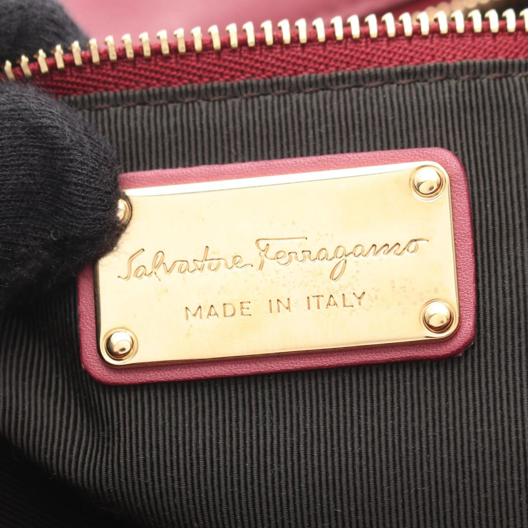 Salvatore Ferragamo Pink Leather Handbag (Pre-Owned)