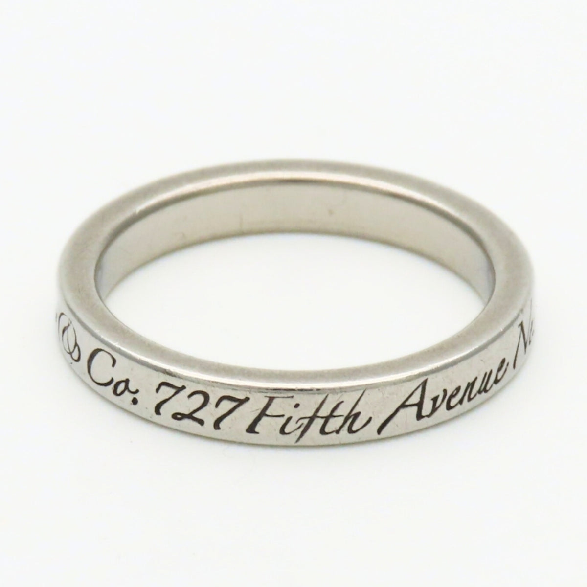 Tiffany Silver Silver 925 Band Ring (Pre-Owned)