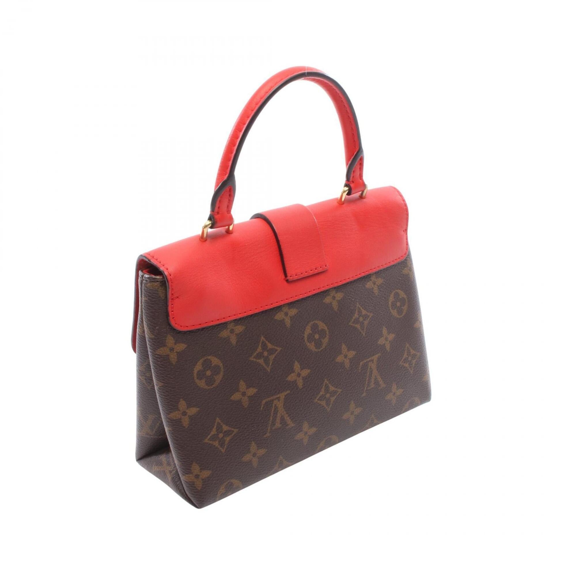 Louis Vuitton Brown Coquelicots Monogram Red Color Monogram Leather Handbag (Pre-Owned)