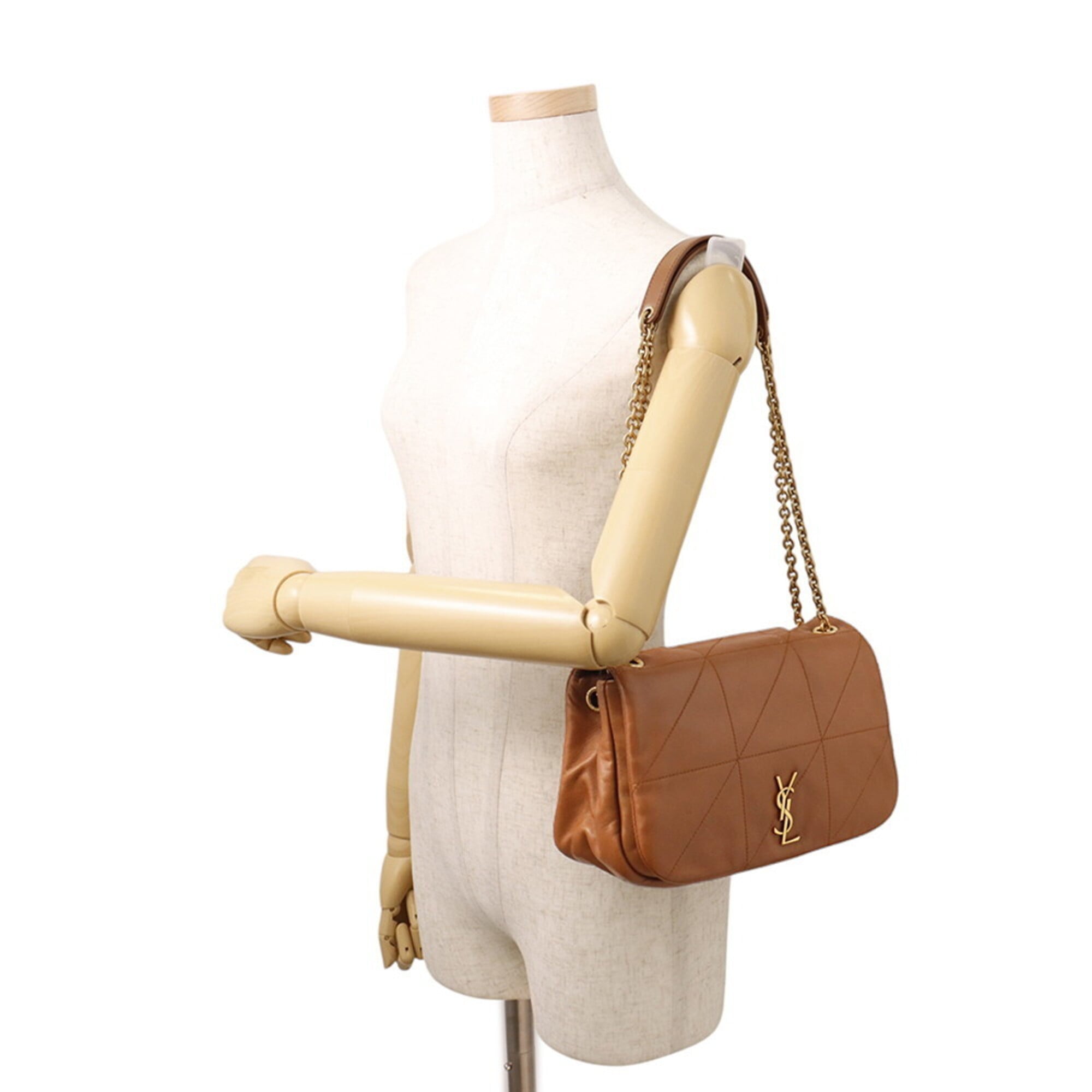 Yves Saint Laurent Brown Leather Shoulder Bag (Pre-Owned)