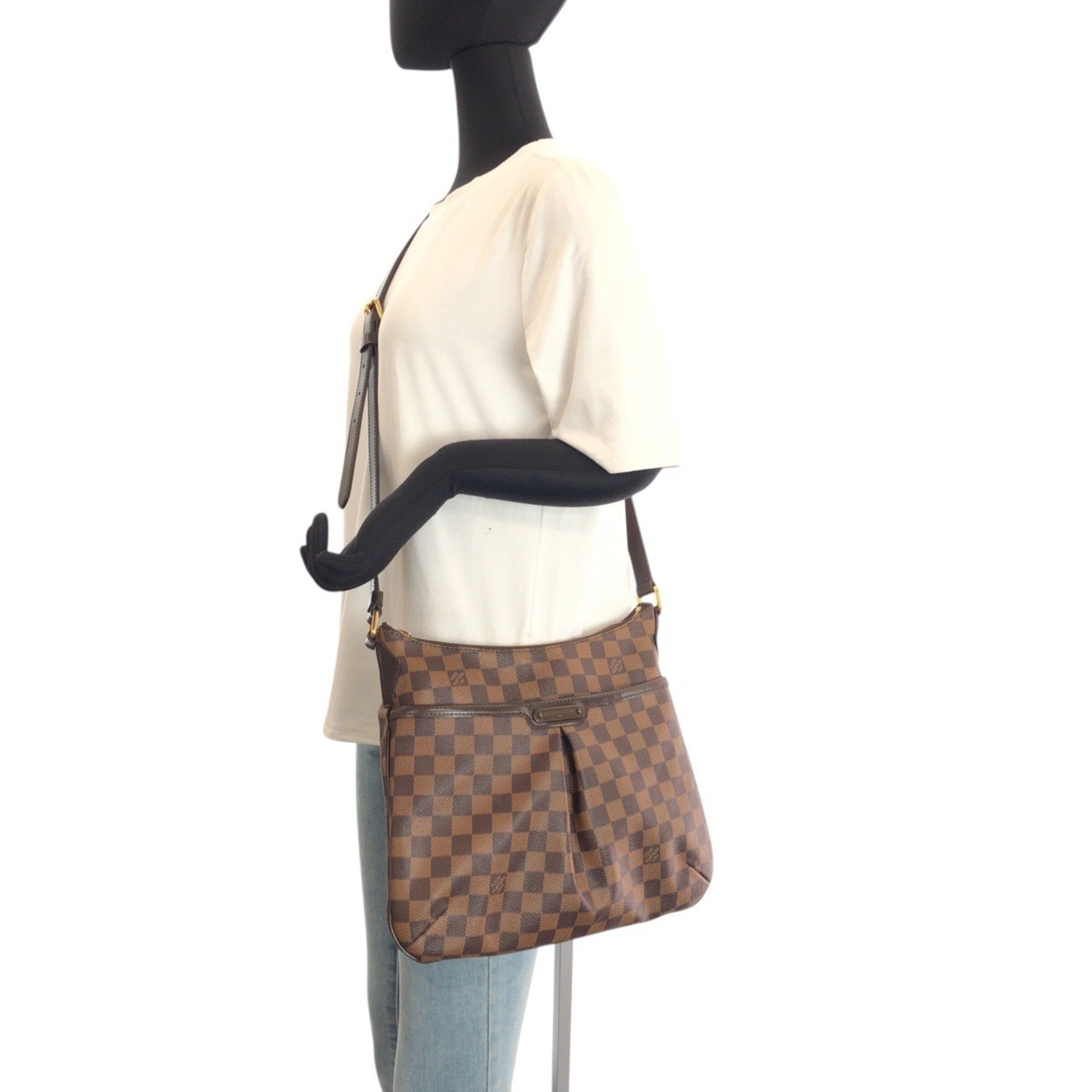 Louis Vuitton Brown Damier Canvas Pvc Leather Messenger Bag Shoulder Bag (Pre-Owned)