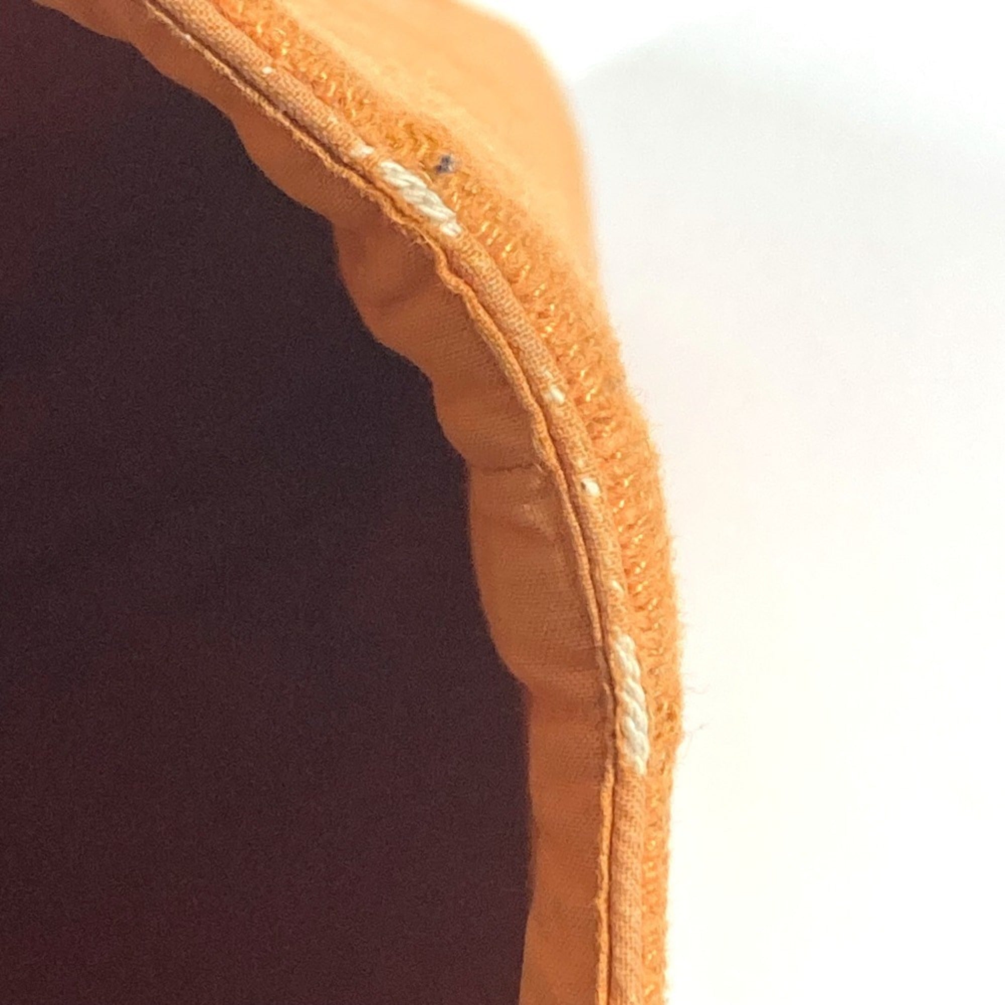Hermes Orange Cotton Shoulder Bag Tote Bag (Pre-Owned)