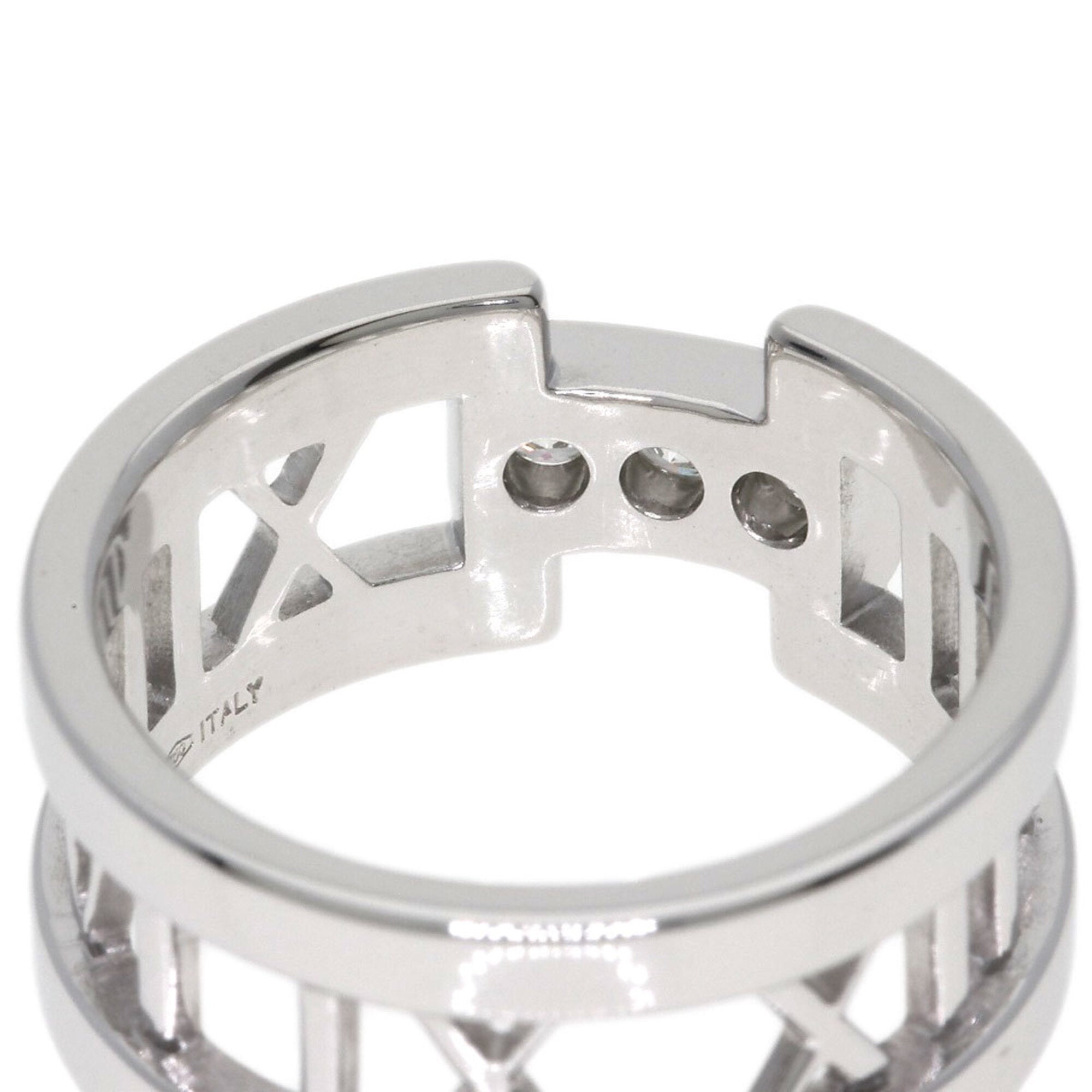Tiffany Atlas White Gold (18K) Band Ring (Pre-Owned)