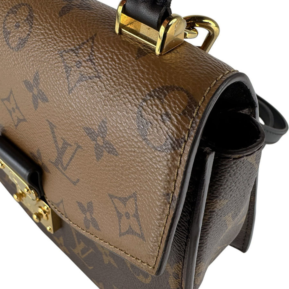 Louis Vuitton Brown Monogram Reverse Shoulder Bag (Pre-Owned)