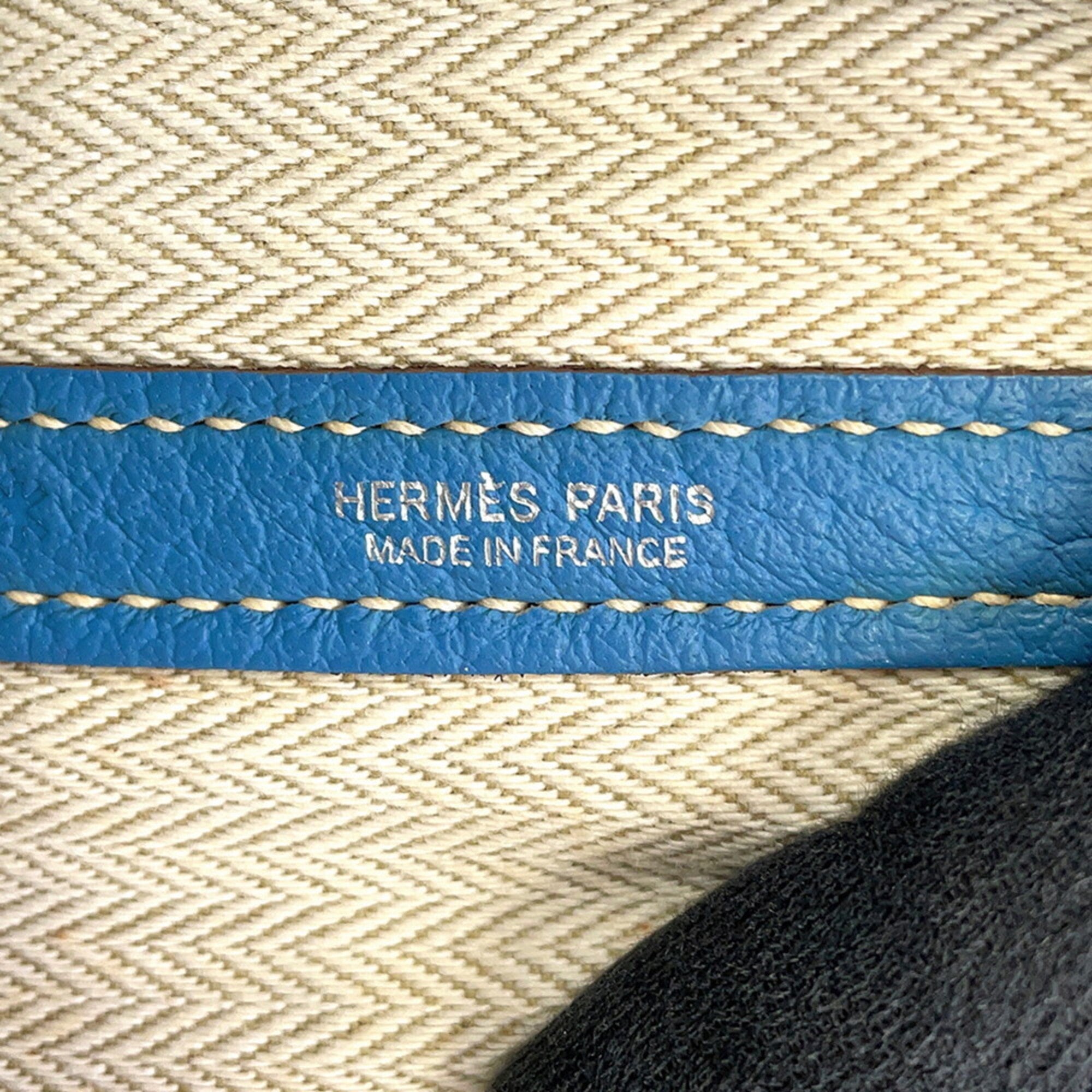 Hermes Azur Negonda Leather Handbag Tote Bag (Pre-Owned)