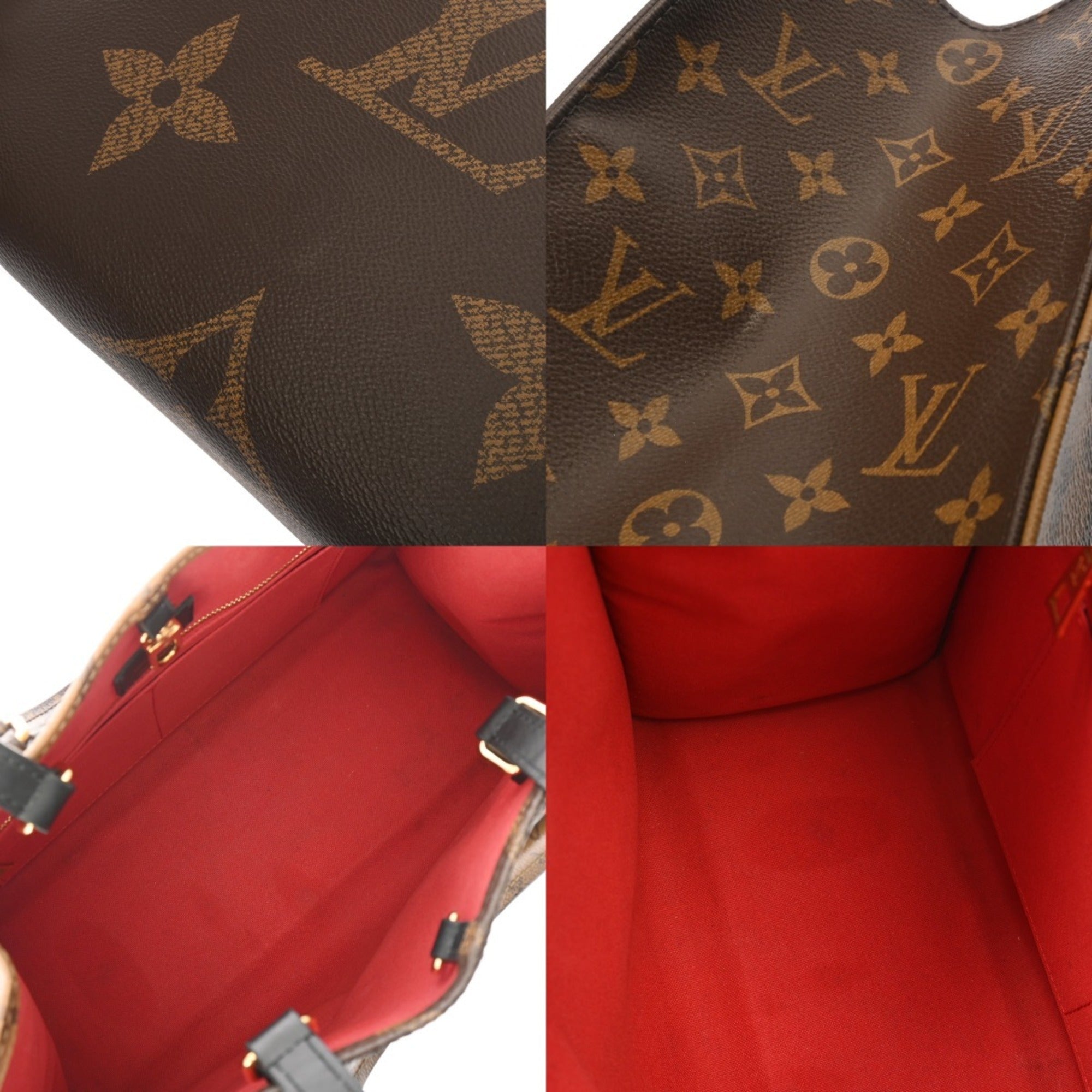 Louis Vuitton Brown Monogram Canvas Handbag (Pre-Owned)