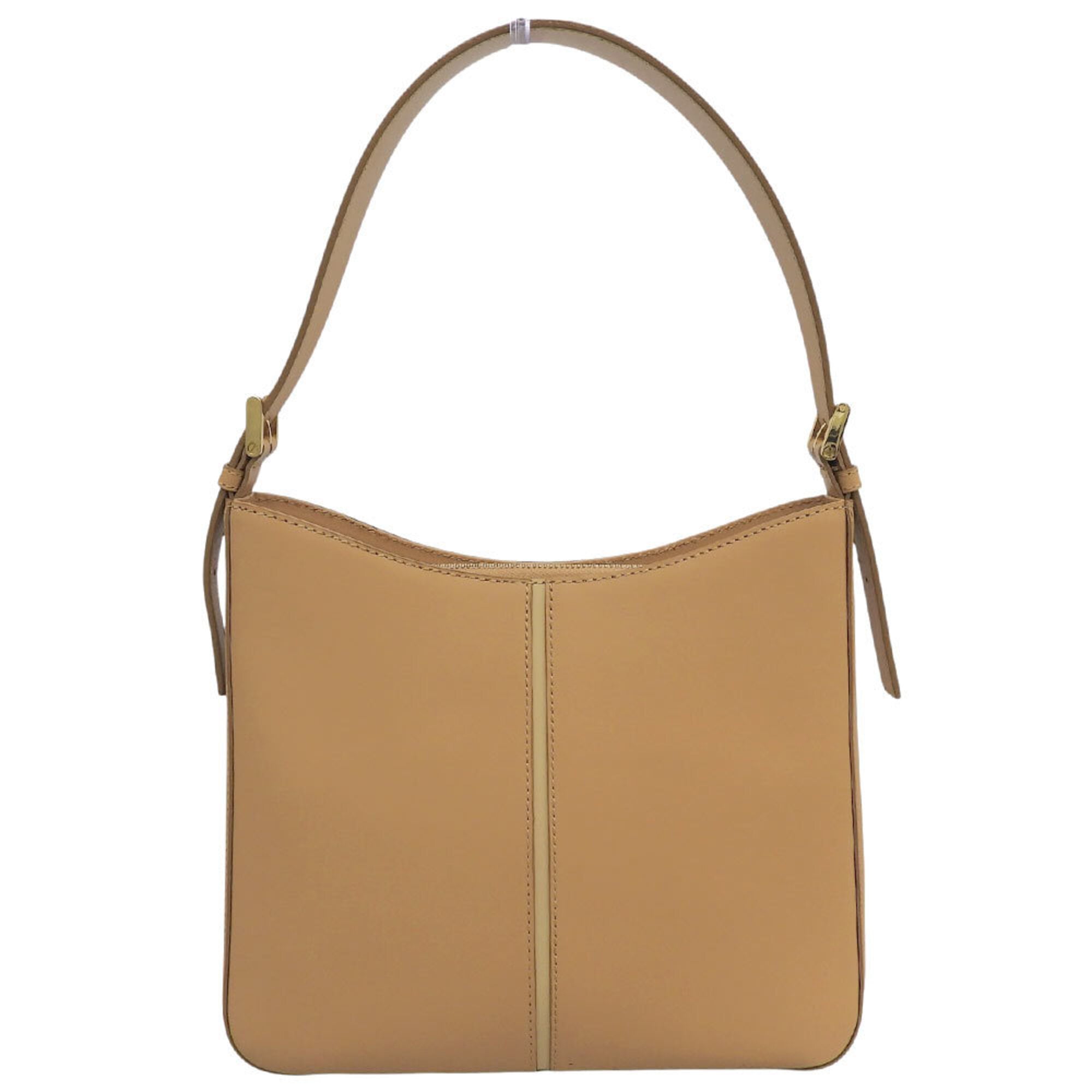 Burberry Beige Leather Shoulder Bag (Pre-Owned)