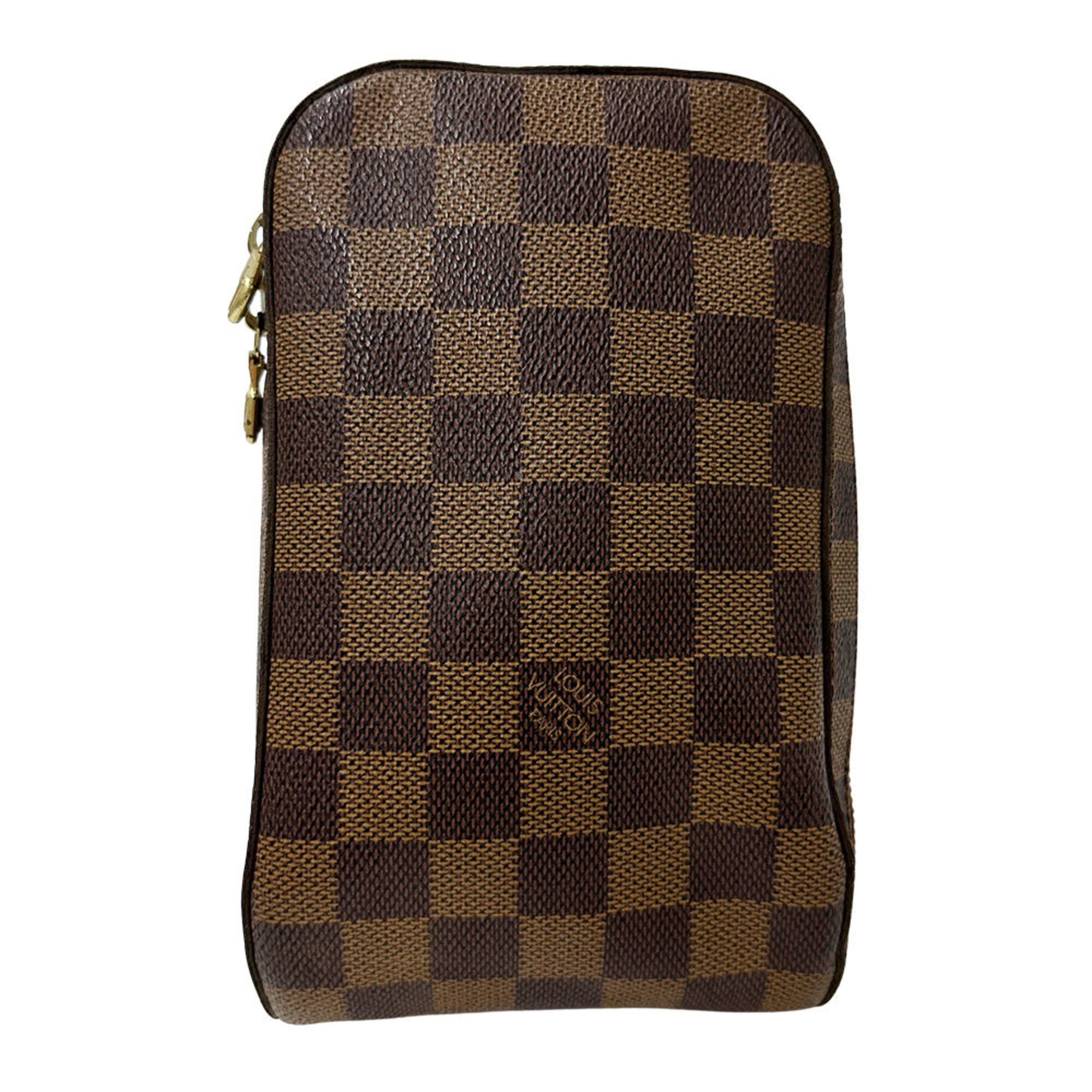 Louis Vuitton Brown Damier Canvas Handbag Sling Bag (Pre-Owned)