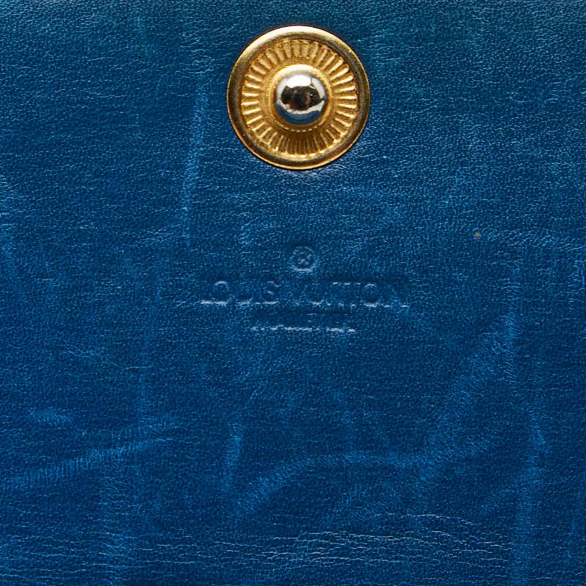 Louis Vuitton Epi Toledo Blue Leather Long Wallet (Bi-Fold) (Pre-Owned)