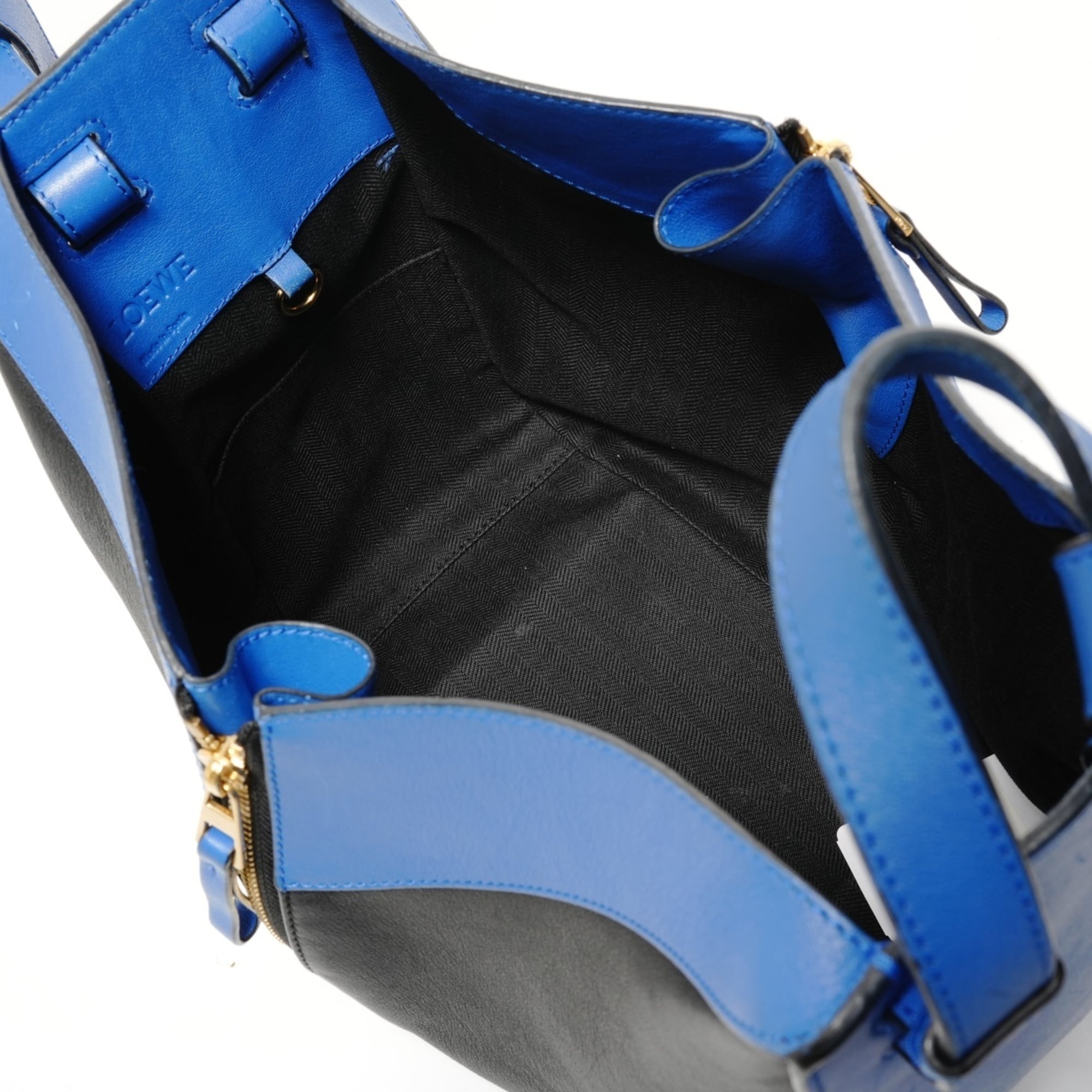 Loewe Hammock Blue Leather Handbag (Pre-Owned)