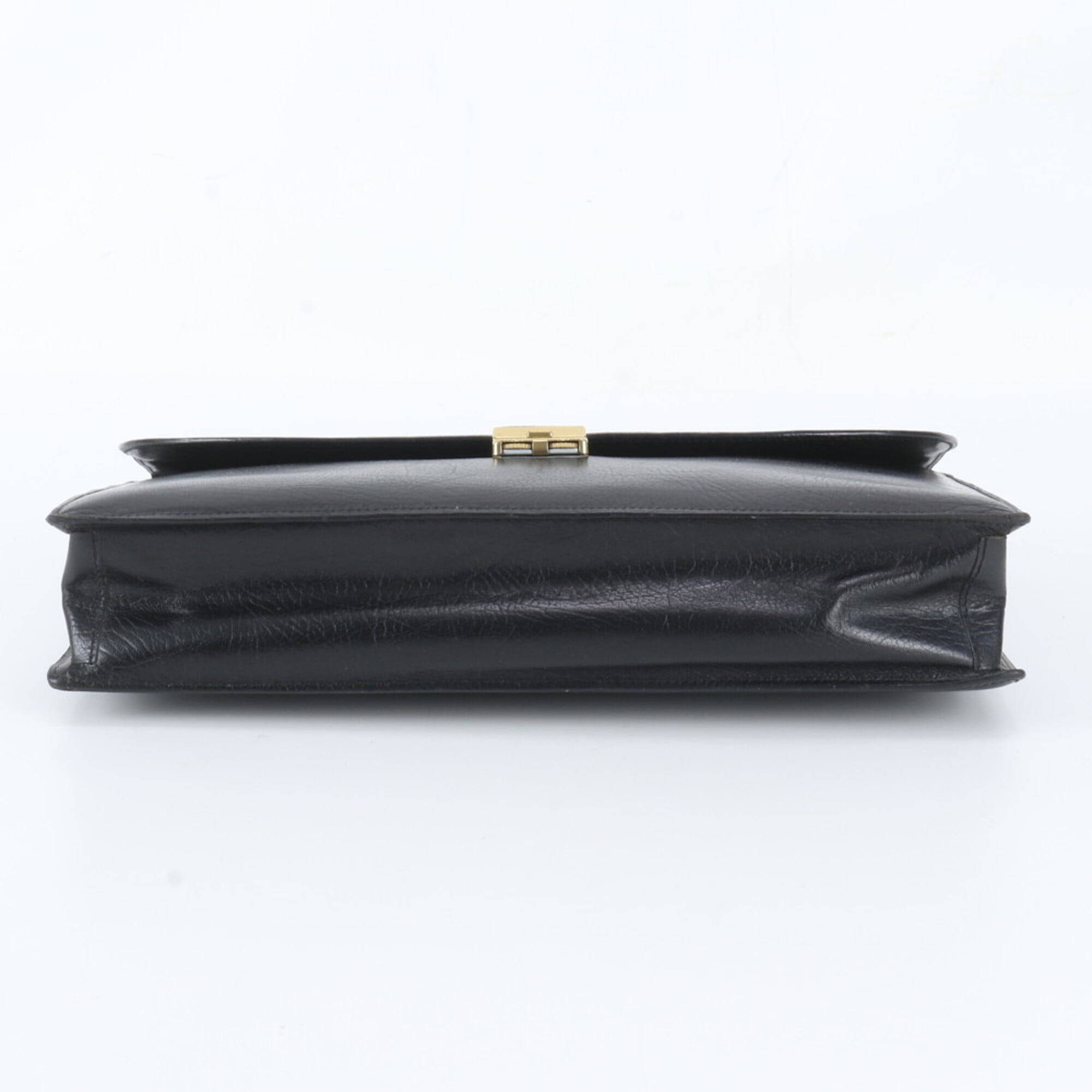 Bally Black Leather Briefcase (Pre-Owned)