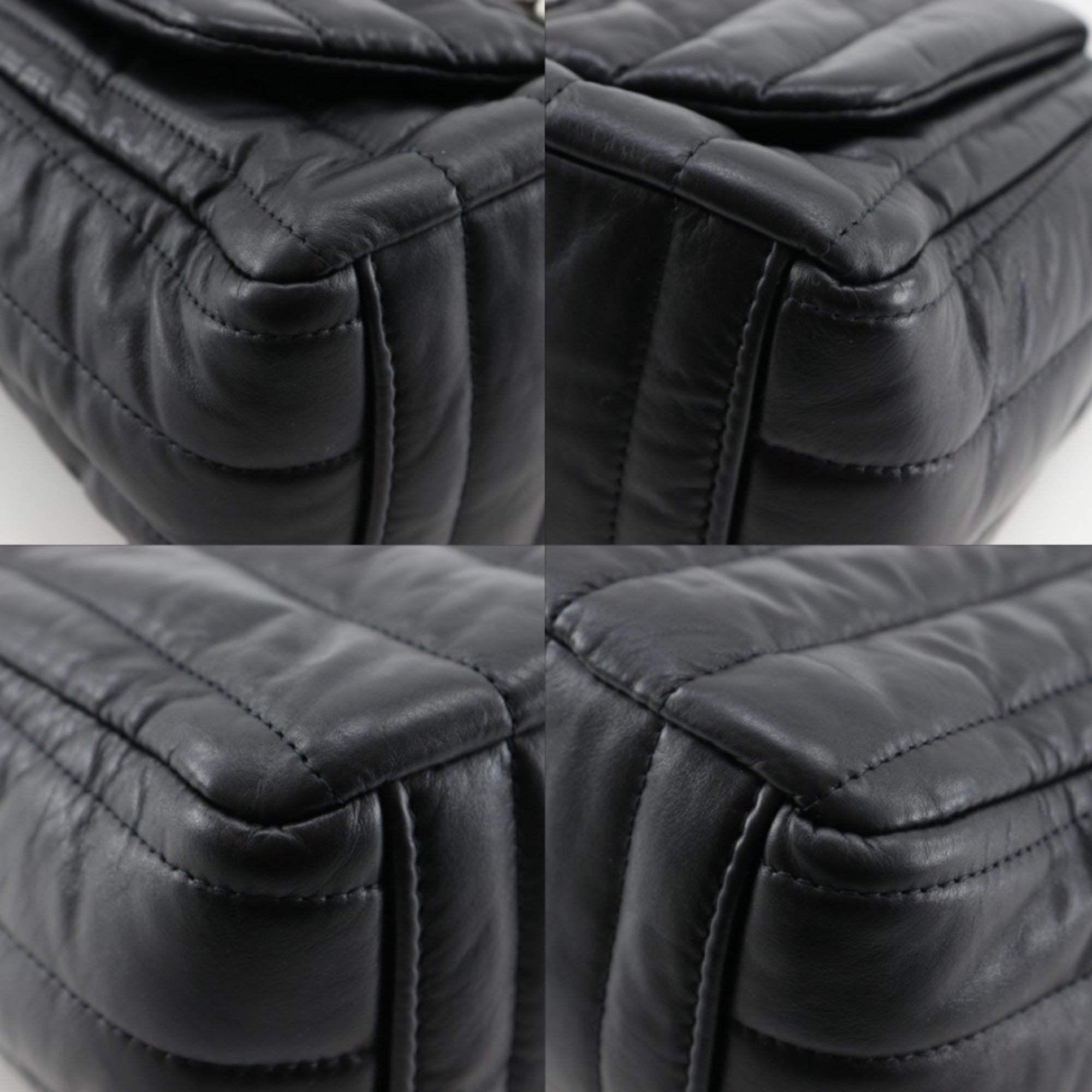 Balenciaga Black Leather Shoulder Bag (Pre-Owned)