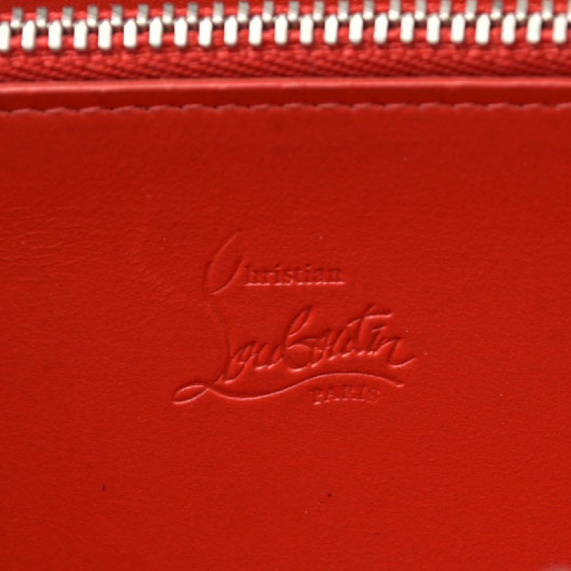 Christian Louboutin White Leather Long Wallet (Bi-Fold) (Pre-Owned)