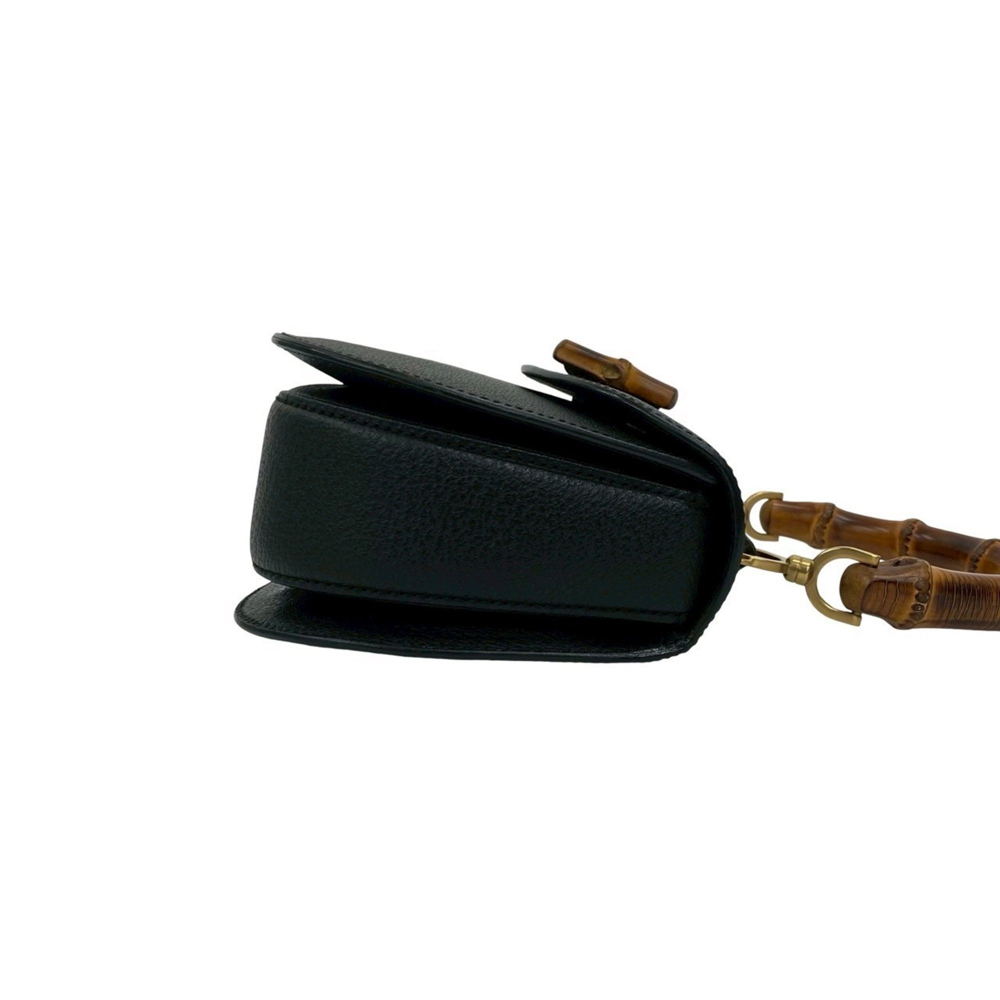 Gucci Black Leather Handbag (Pre-Owned)