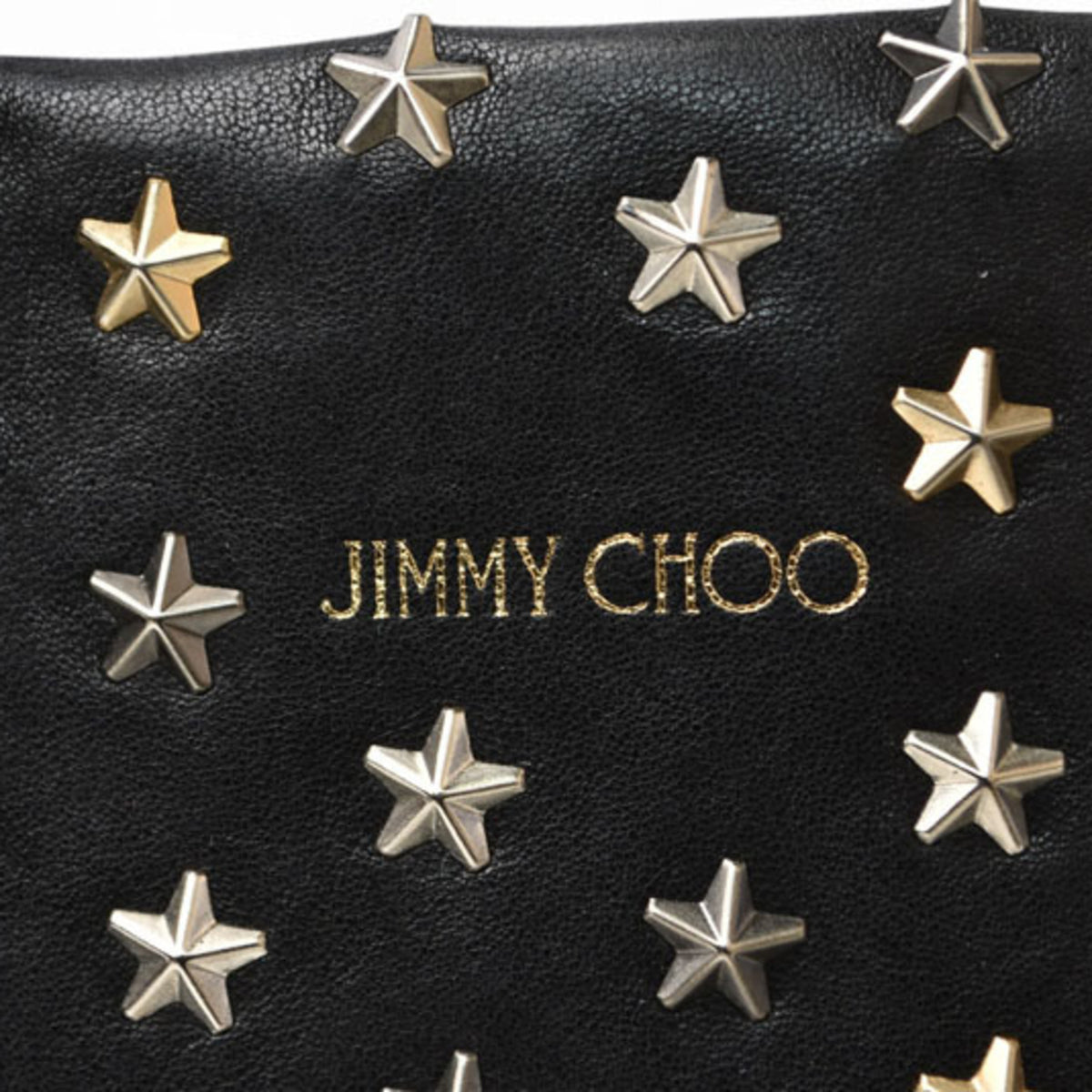 Jimmy Choo Black Leather Handbag Shoulder Bag (Pre-Owned)