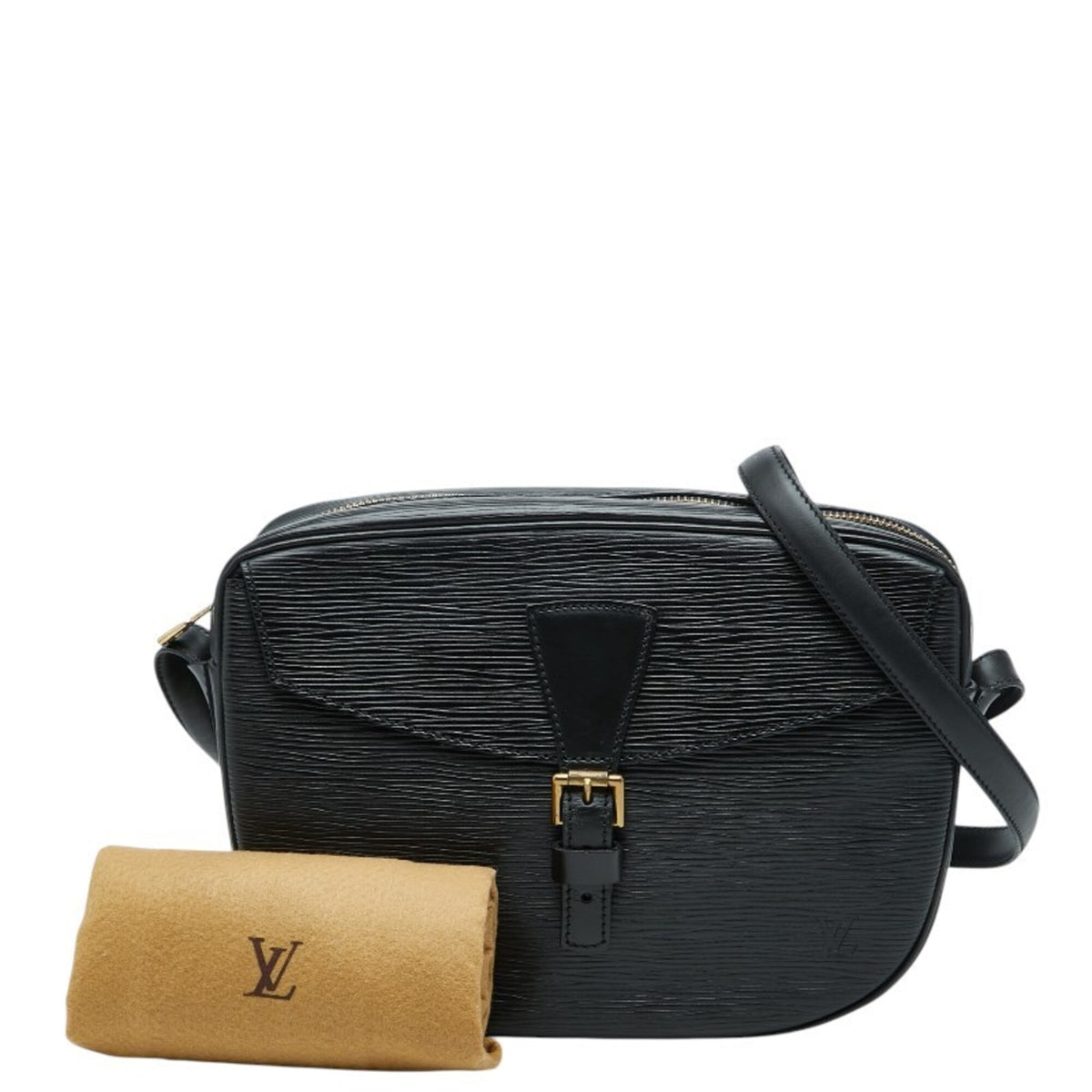 Louis Vuitton Black Noir Leather Shoulder Bag (Pre-Owned)