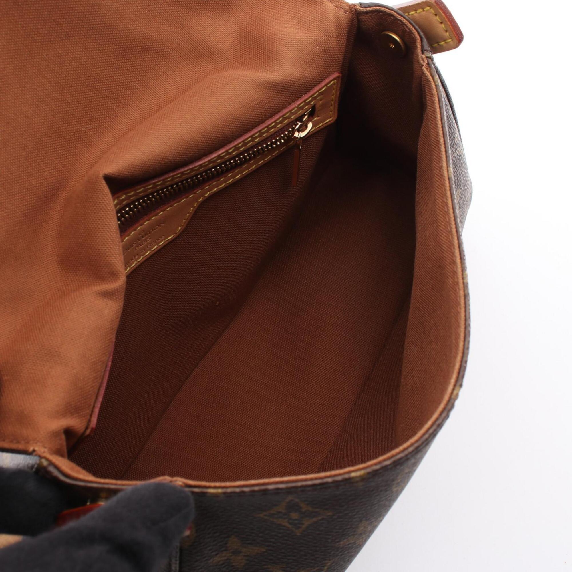Louis Vuitton Brown Coated Canvas Leather Handbag (Pre-Owned)