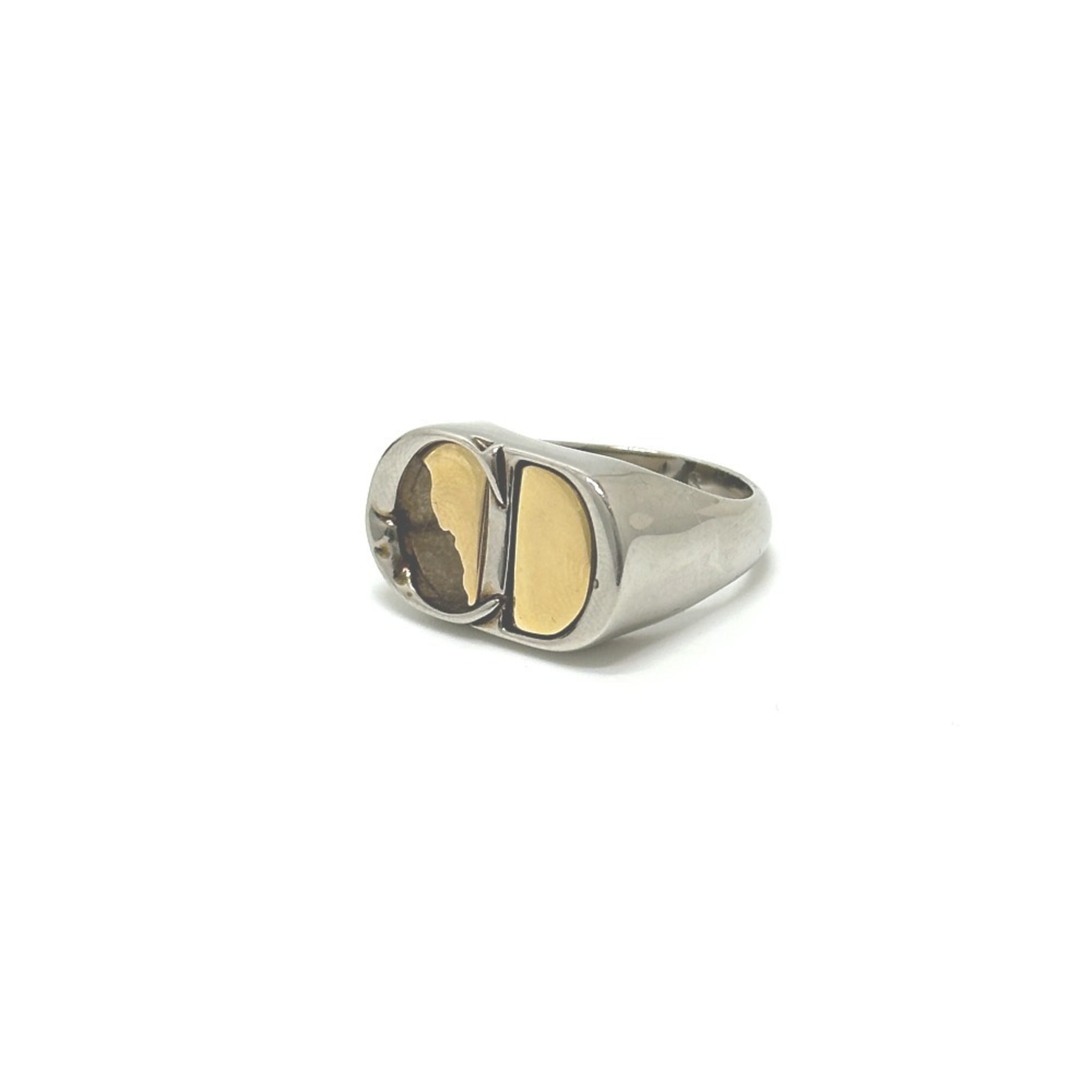 Christian Dior Silver Metal Band Ring (Pre-Owned)