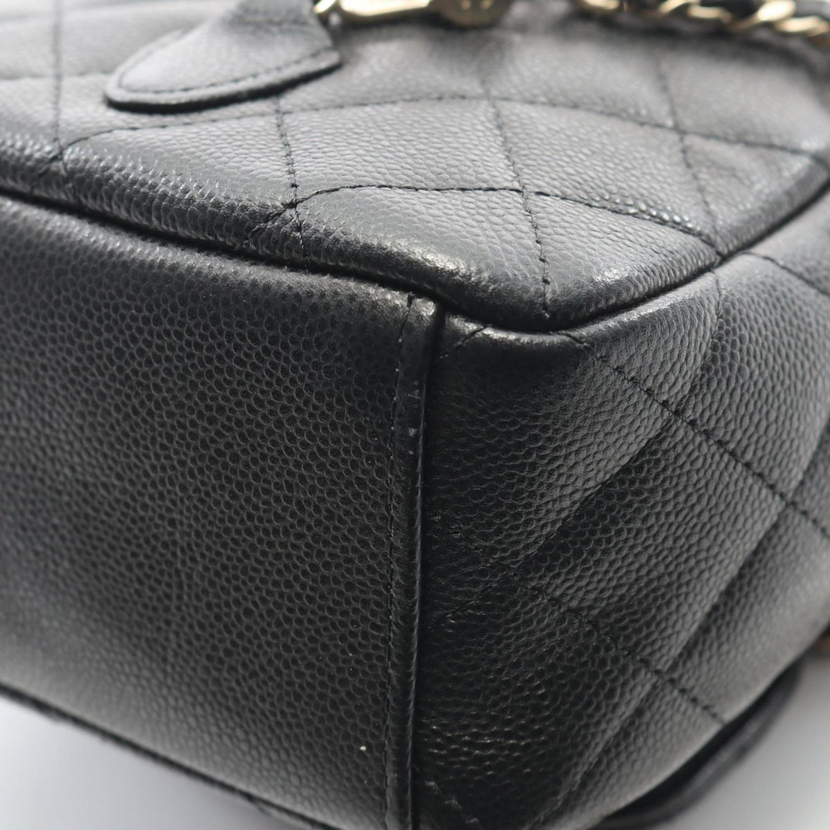 Chanel Black Grained Calfskin Backpack (Pre-Owned)
