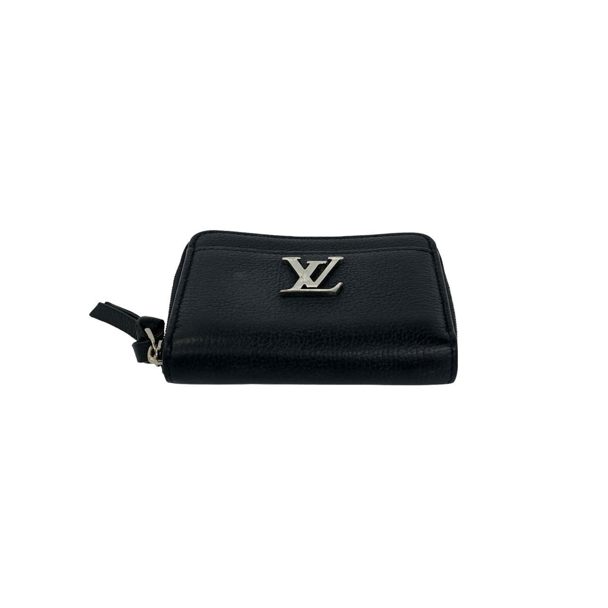 Louis Vuitton Black Leather Coin Purse/Coin Case (Pre-Owned)