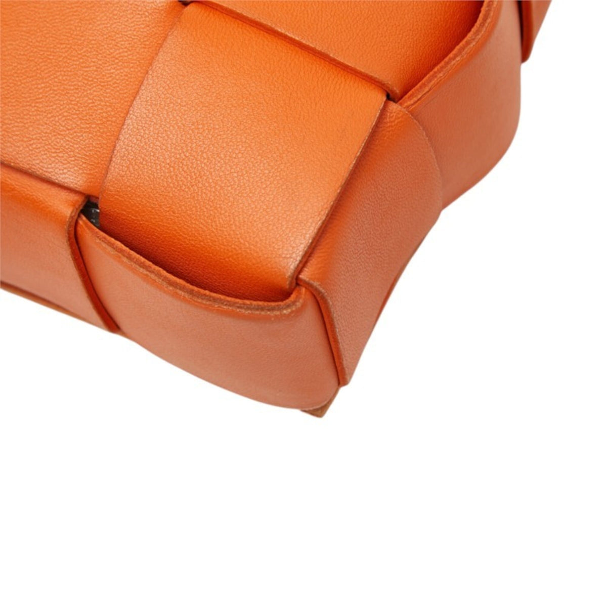 Bottega Veneta Orange Leather Shoulder Bag (Pre-Owned)