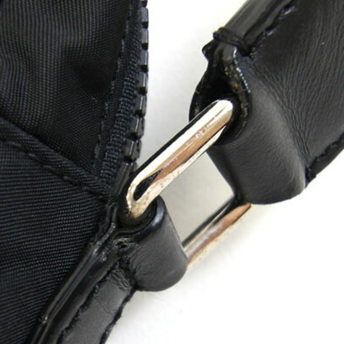 Dolce & Gabbana Black Nylon Leather Crossbody Bag Shoulder Bag (Pre-Owned)