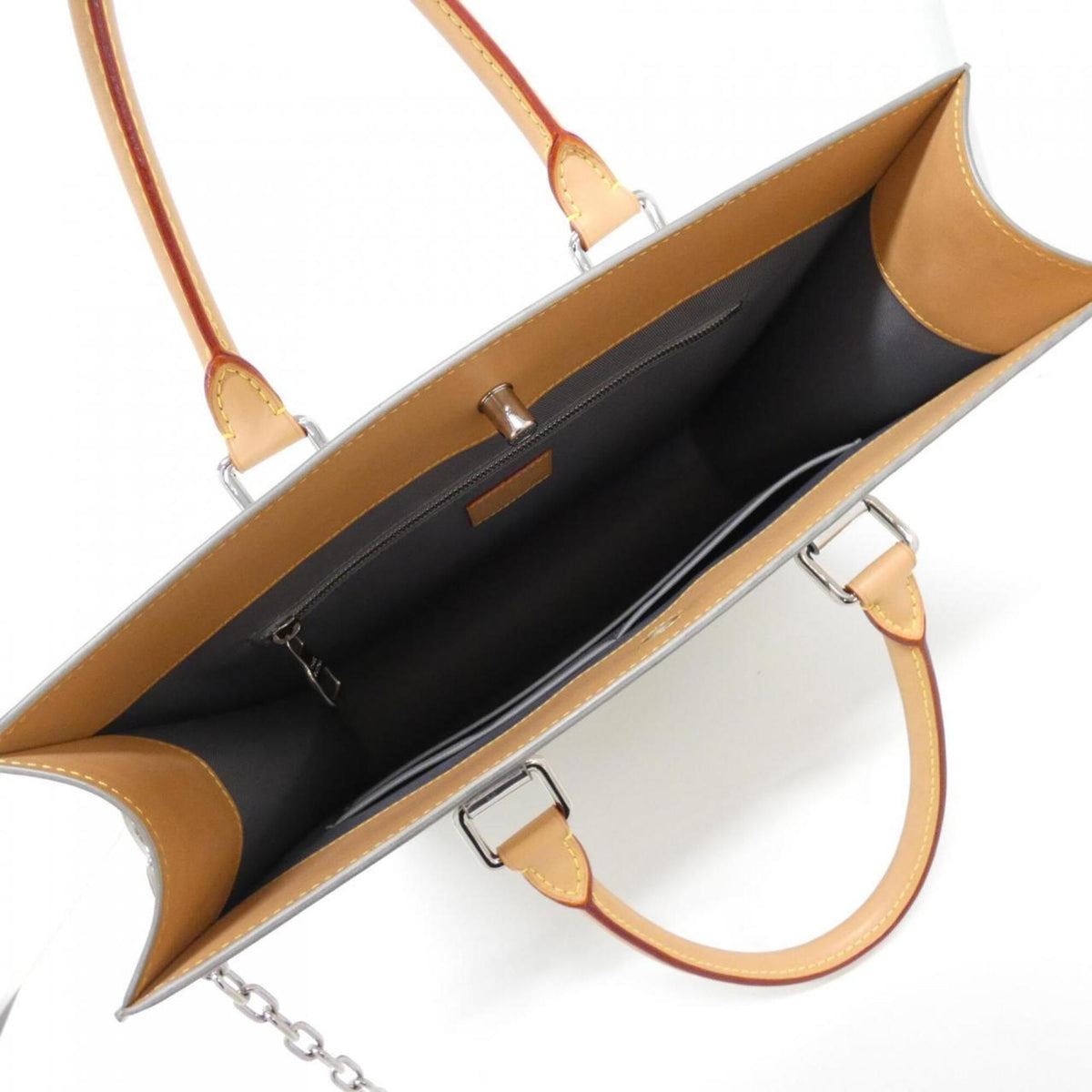 Louis Vuitton Silver Pvc Handbag (Pre-Owned)